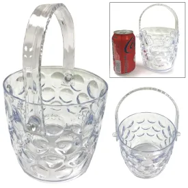 1 Clear Ice Bucket Container Cooler Crystal Plastic Wine Chiller BPA Free 42oz