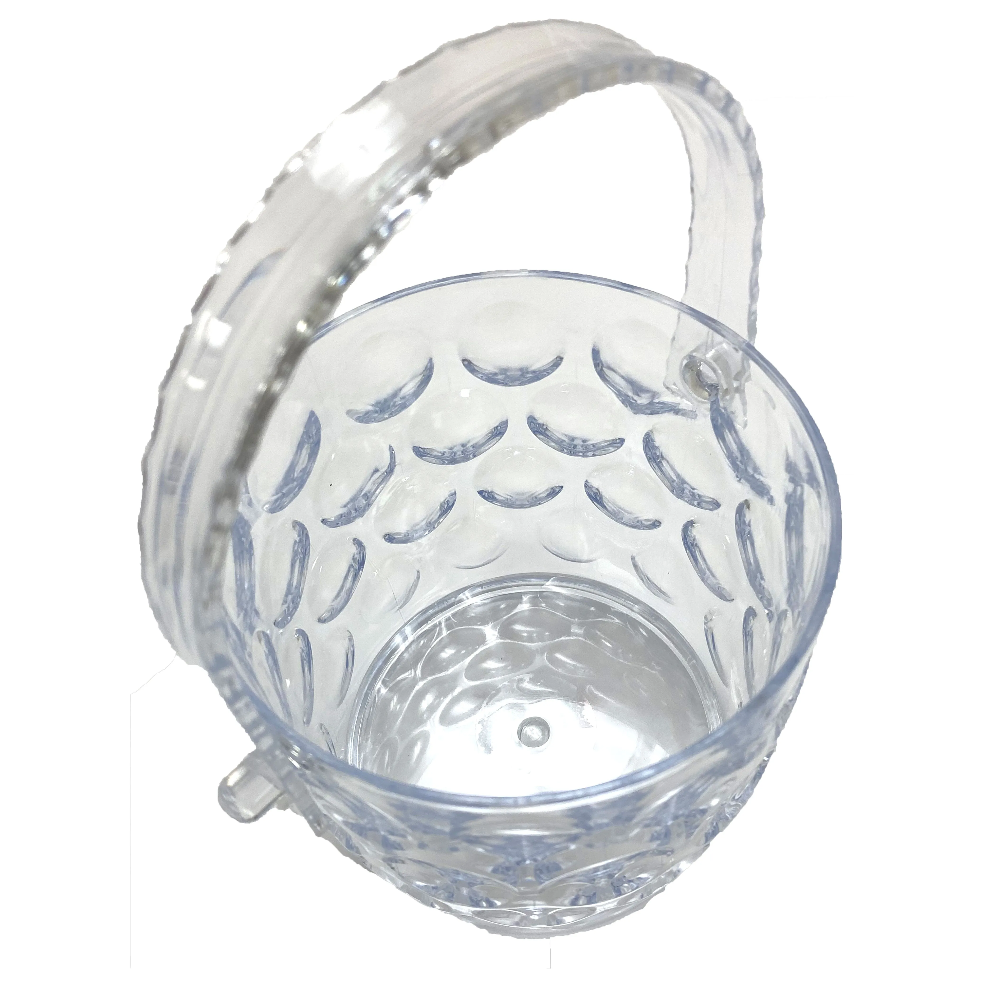 1 Clear Ice Bucket Container Cooler Crystal Plastic Wine Chiller BPA Free 42oz