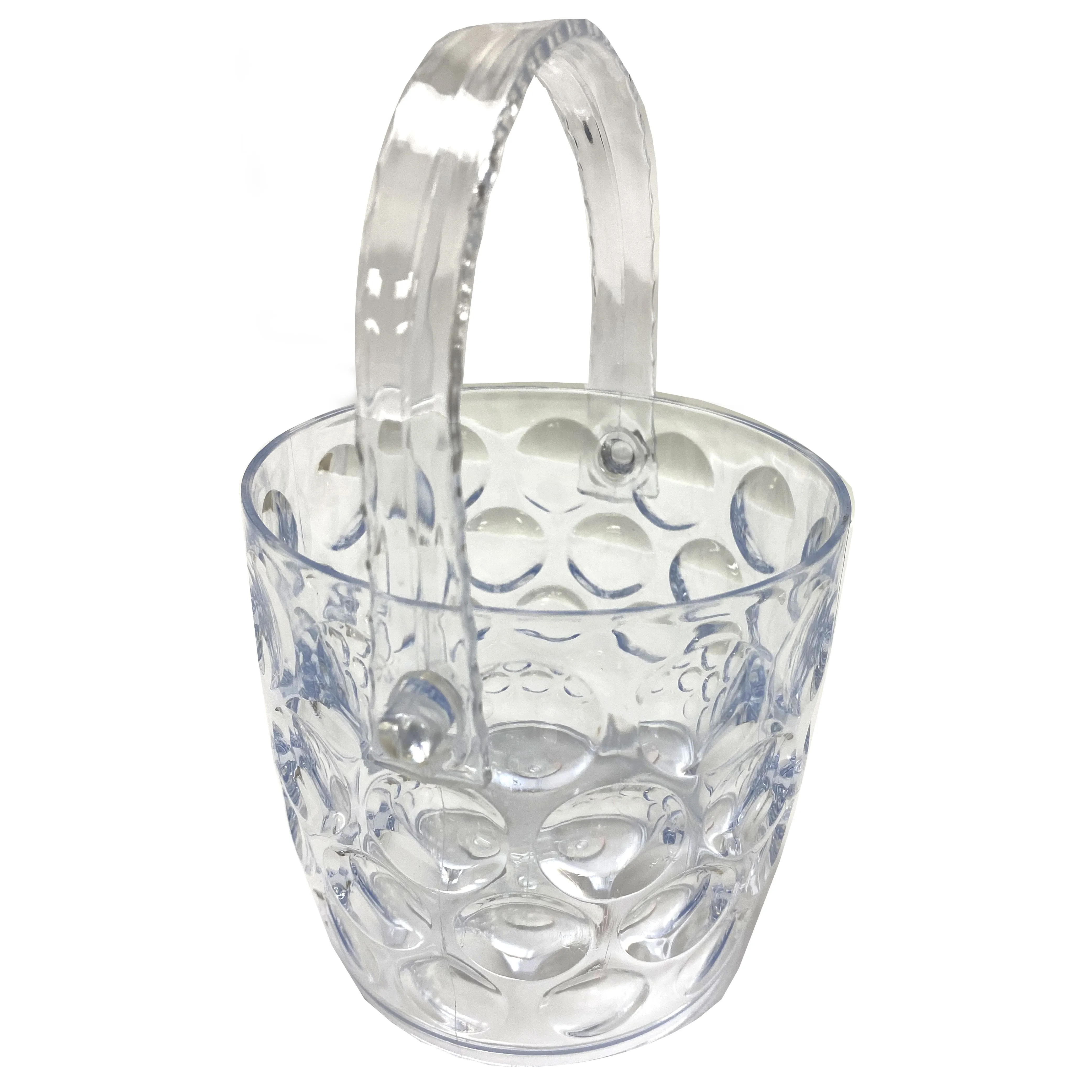1 Clear Ice Bucket Container Cooler Crystal Plastic Wine Chiller BPA Free 42oz