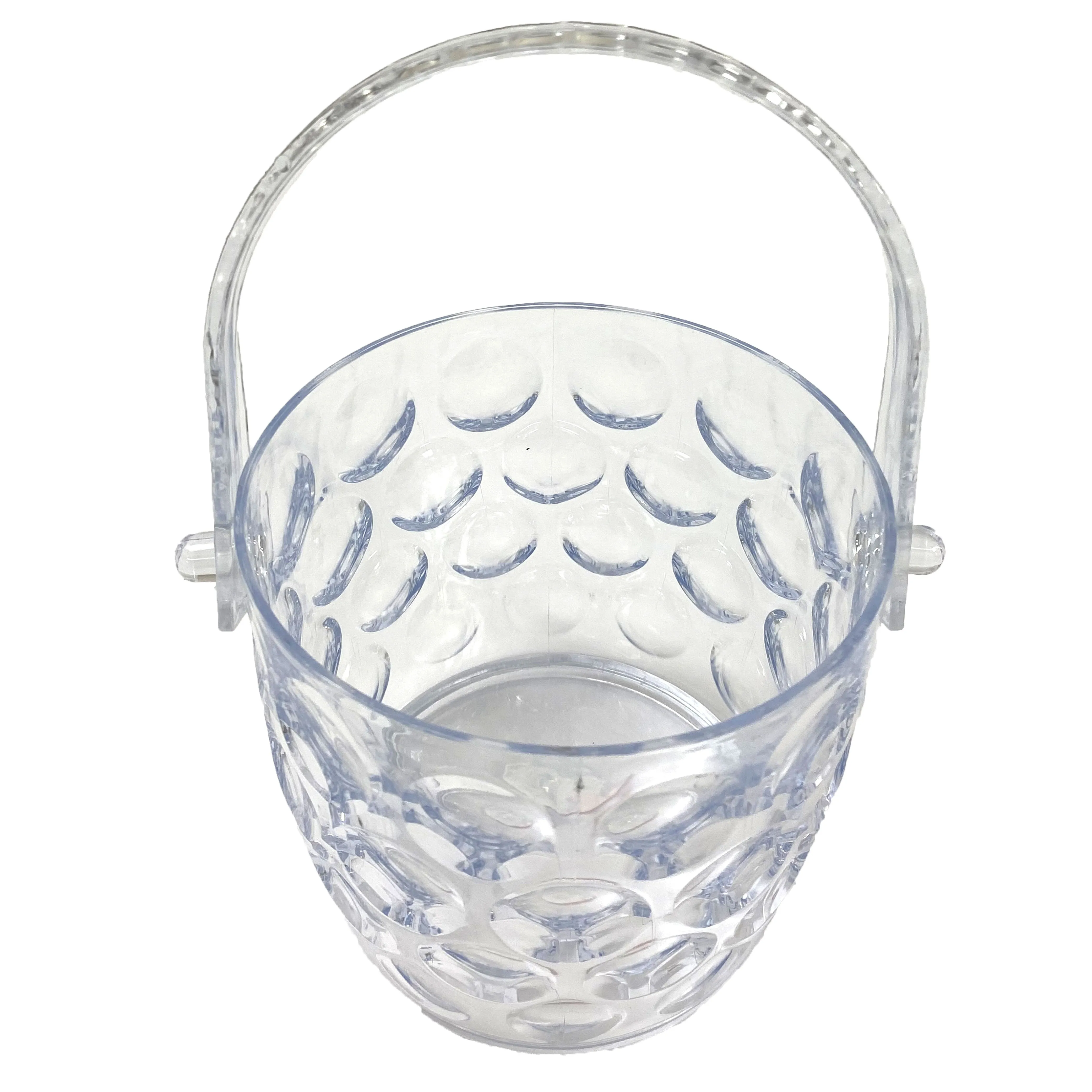 1 Clear Ice Bucket Container Cooler Crystal Plastic Wine Chiller BPA Free 42oz
