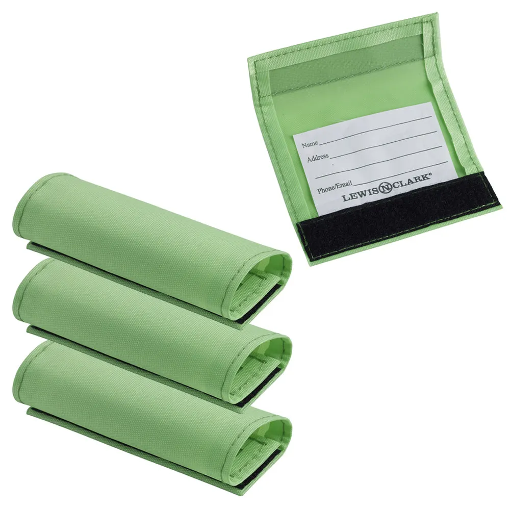 3PCS Lewis N. Clark Handle Wraps Grip Identifiers Traveling Bag Luggage Suitcase