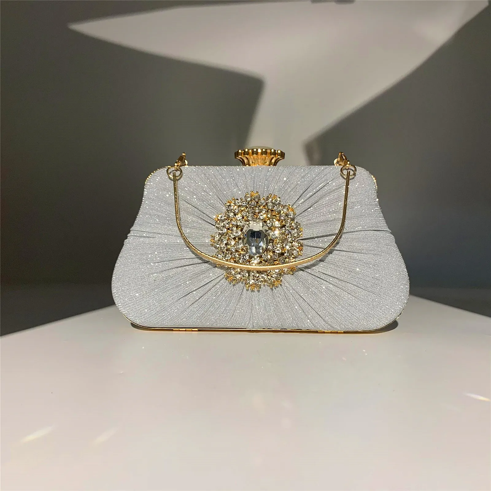 4294 Women's Purses Handbags Envelope Clutch Bags Rhinestone Sparkly Wedding Evening Bag