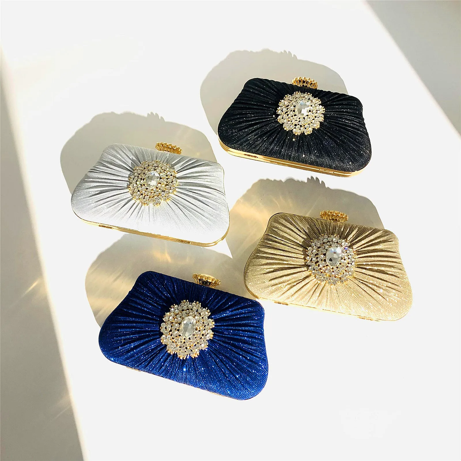 4294 Women's Purses Handbags Envelope Clutch Bags Rhinestone Sparkly Wedding Evening Bag