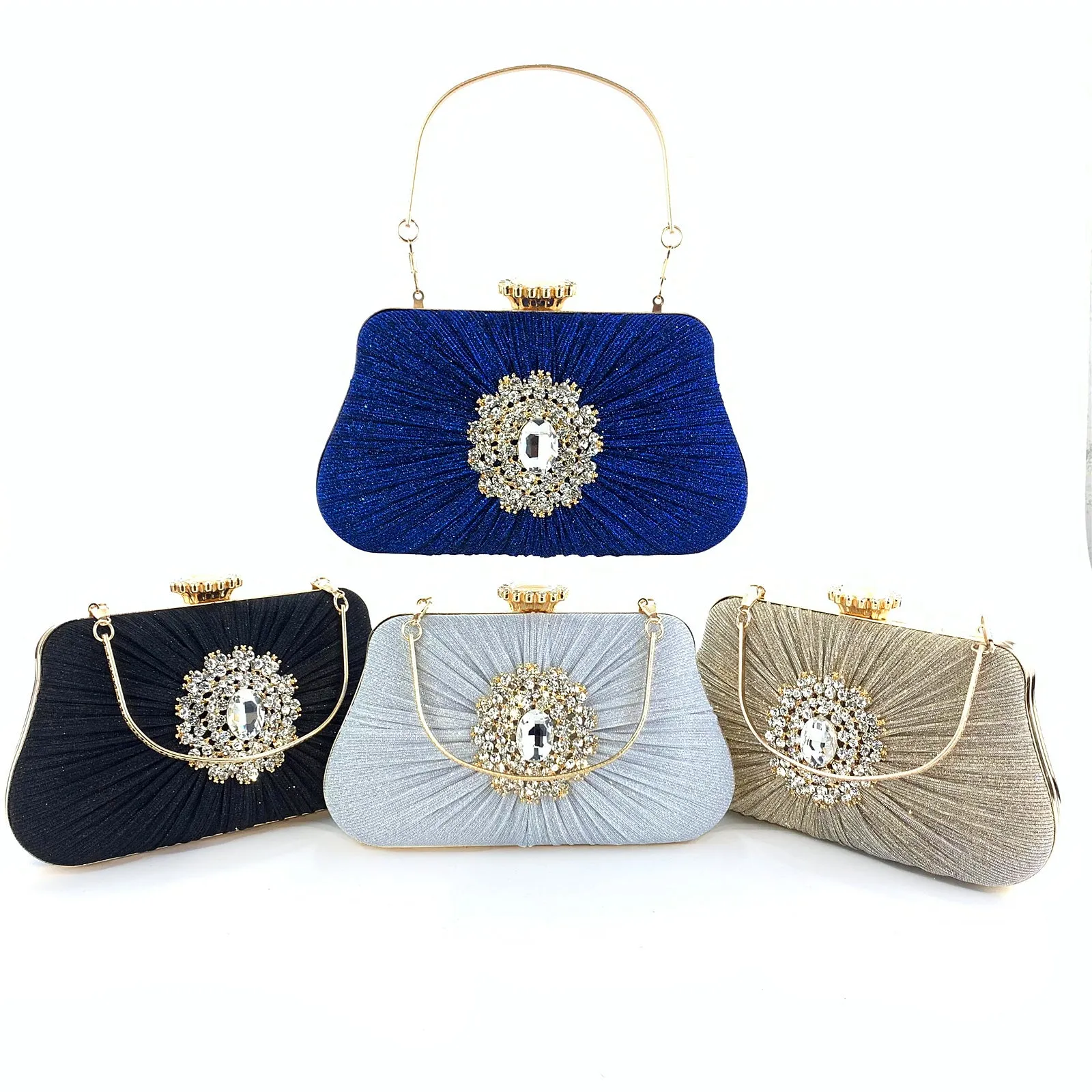 4294 Women's Purses Handbags Envelope Clutch Bags Rhinestone Sparkly Wedding Evening Bag