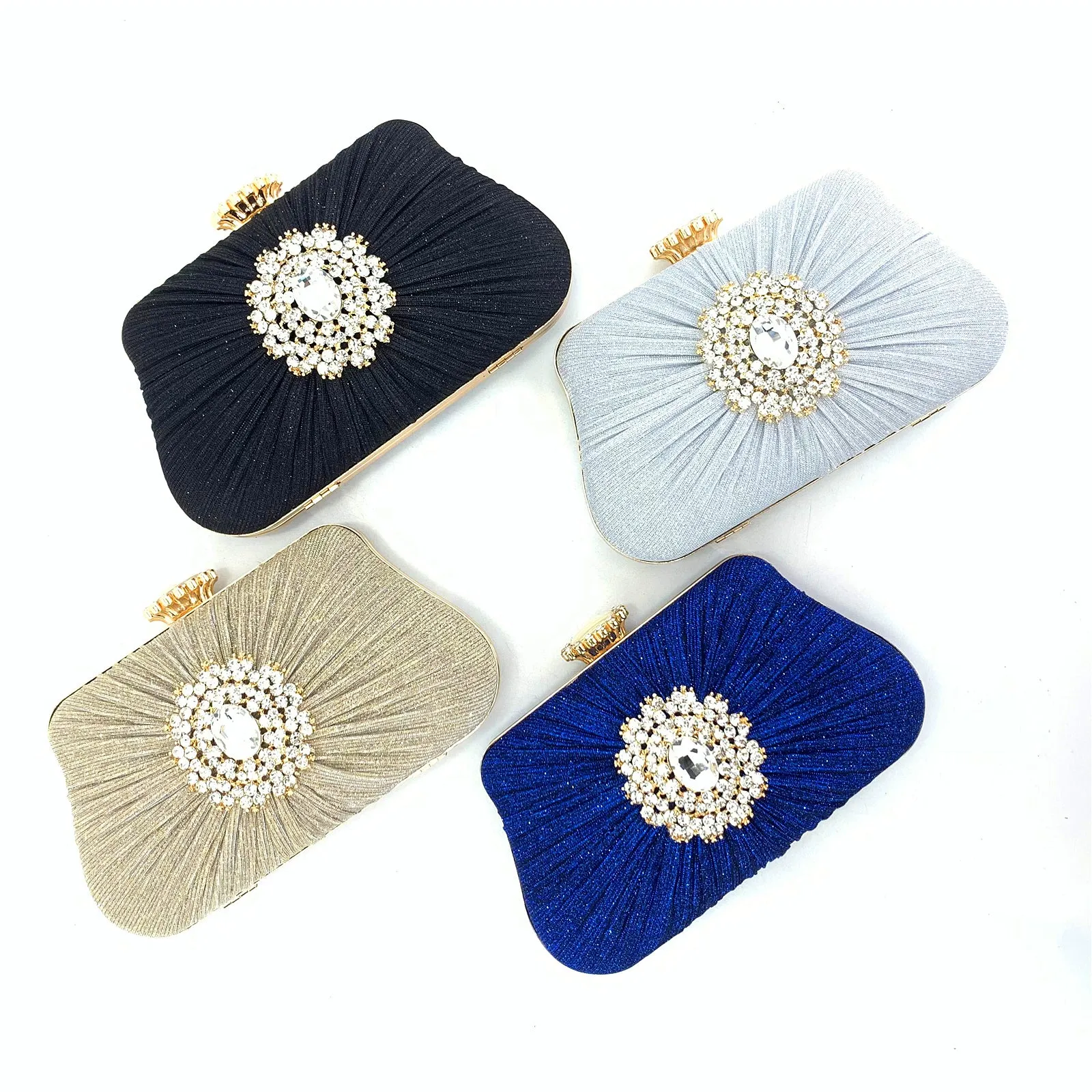 4294 Women's Purses Handbags Envelope Clutch Bags Rhinestone Sparkly Wedding Evening Bag