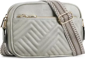 BOSTANTEN Quilted Crossbody Bags for Women Vegan Leather Purses Small Shoulder Handbags with Wide Strap