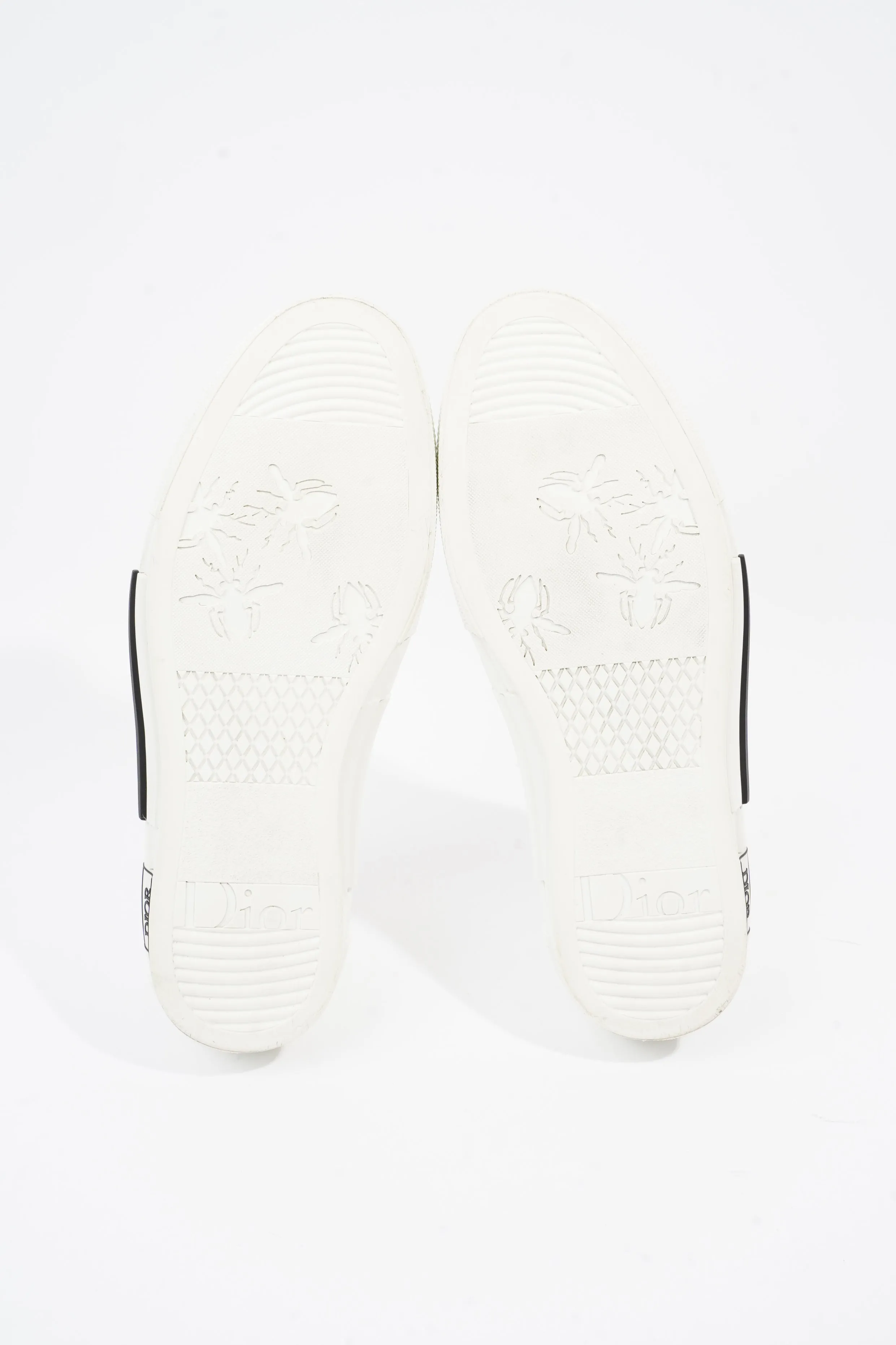 Christian Dior B23 Low Top Sneakers White Canvas EU 42 UK 8