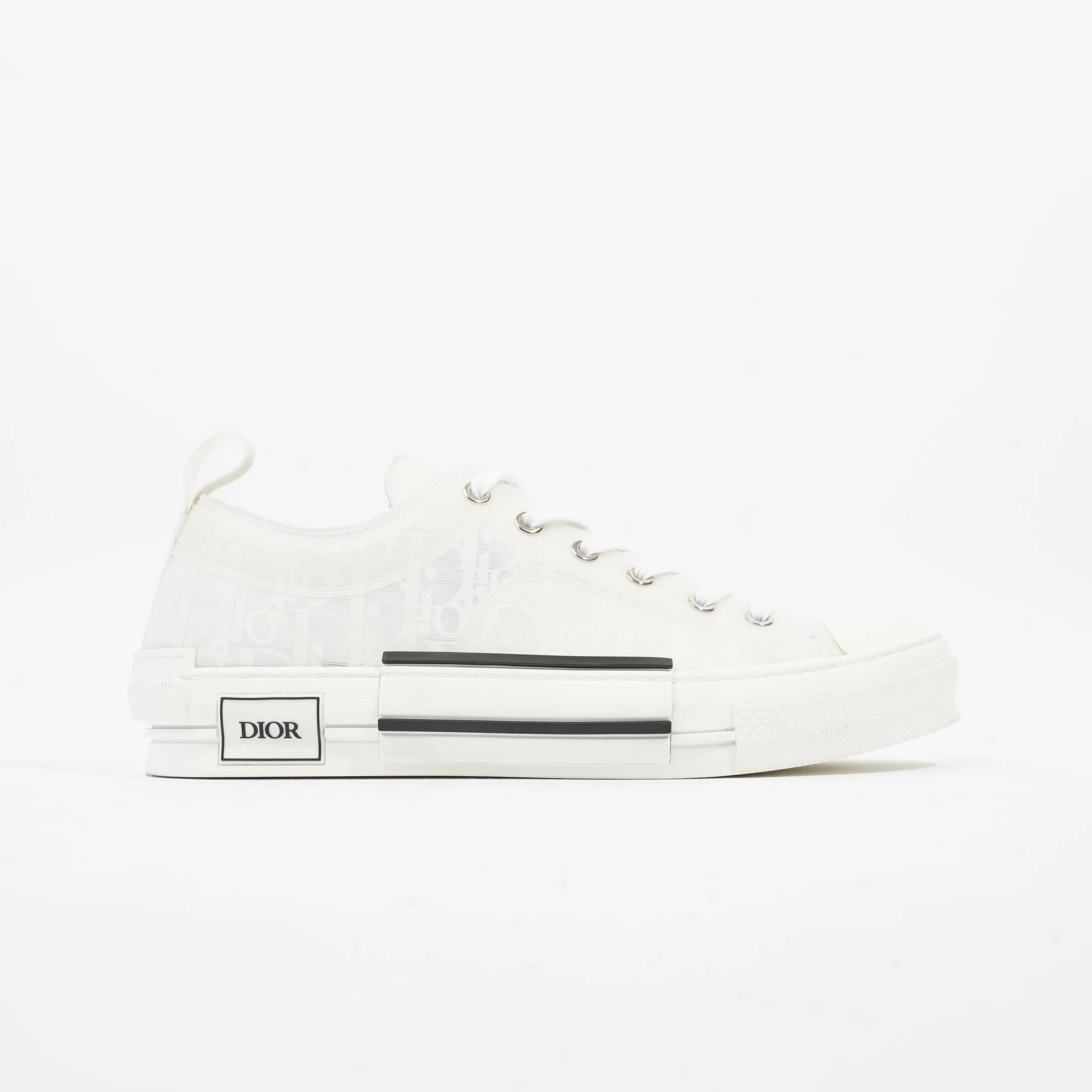 Christian Dior B23 Low Top Sneakers White Canvas EU 42 UK 8