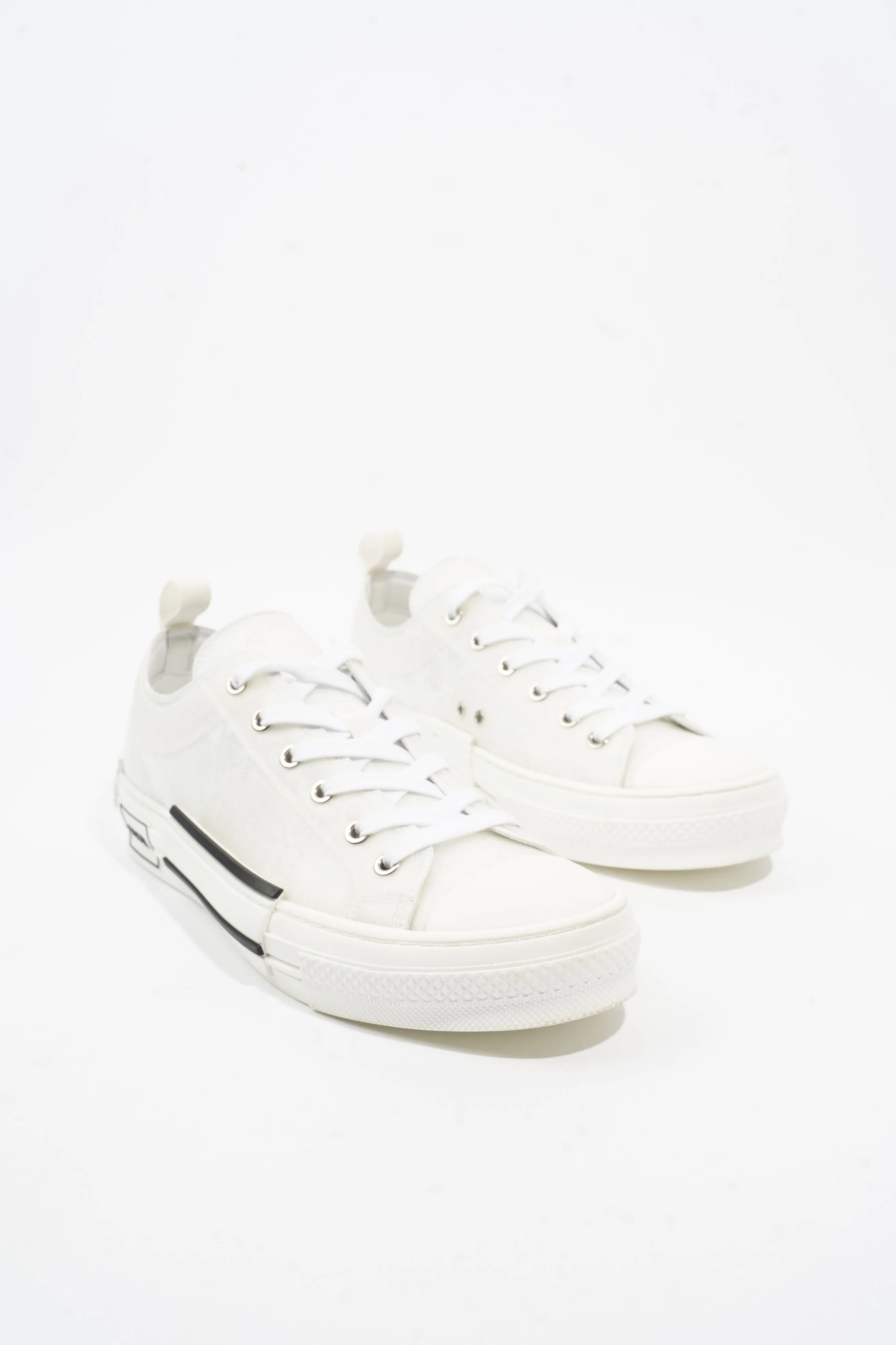 Christian Dior B23 Low Top Sneakers White Canvas EU 42 UK 8