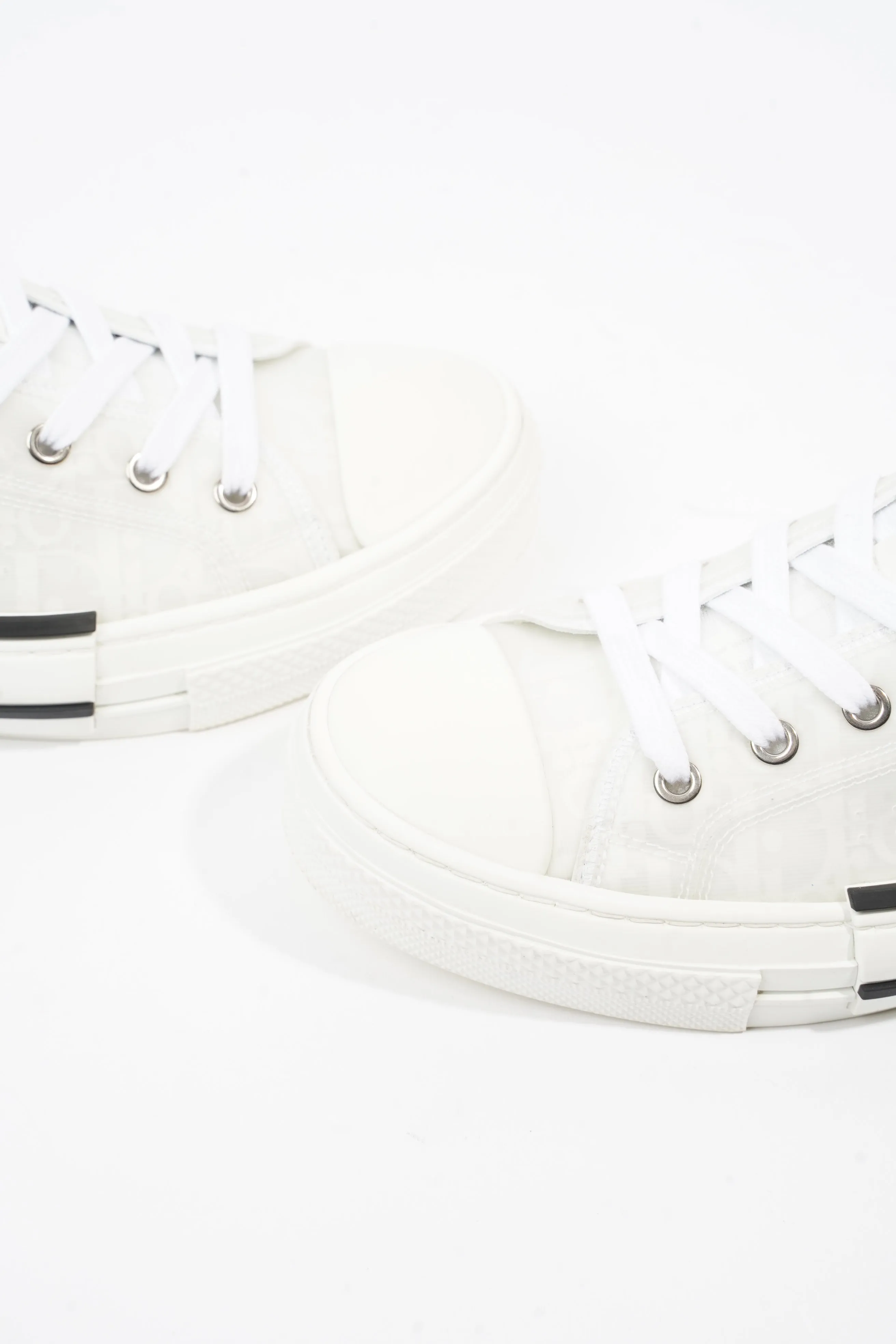 Christian Dior B23 Low Top Sneakers White Canvas EU 42 UK 8