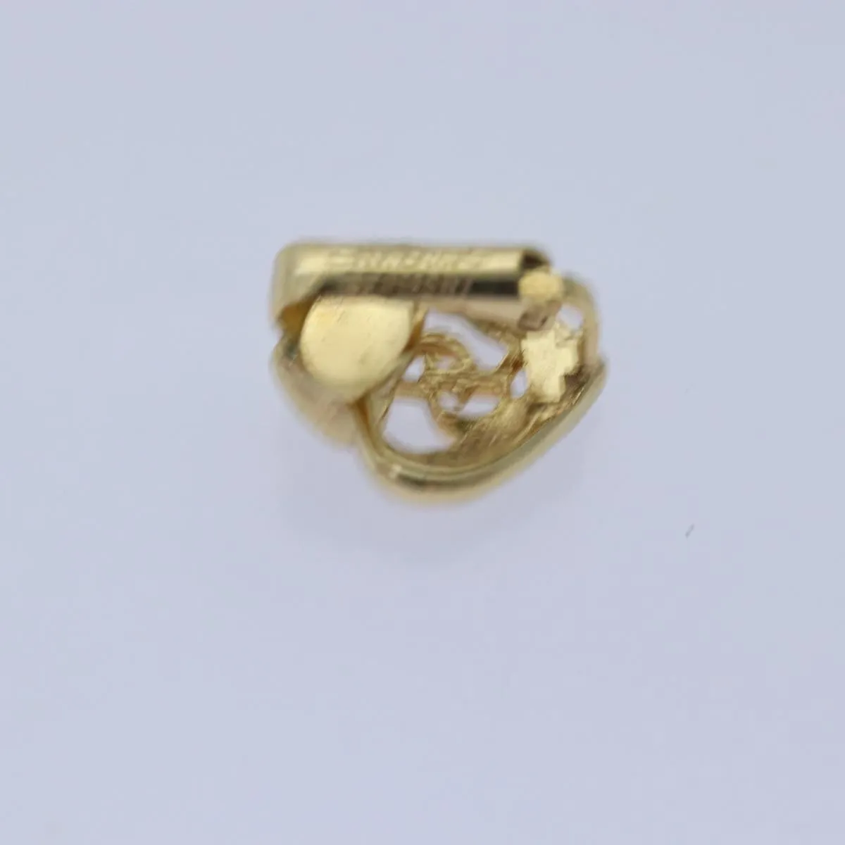 CHRISTIAN DIOR Earring metal Gold Auth 79778