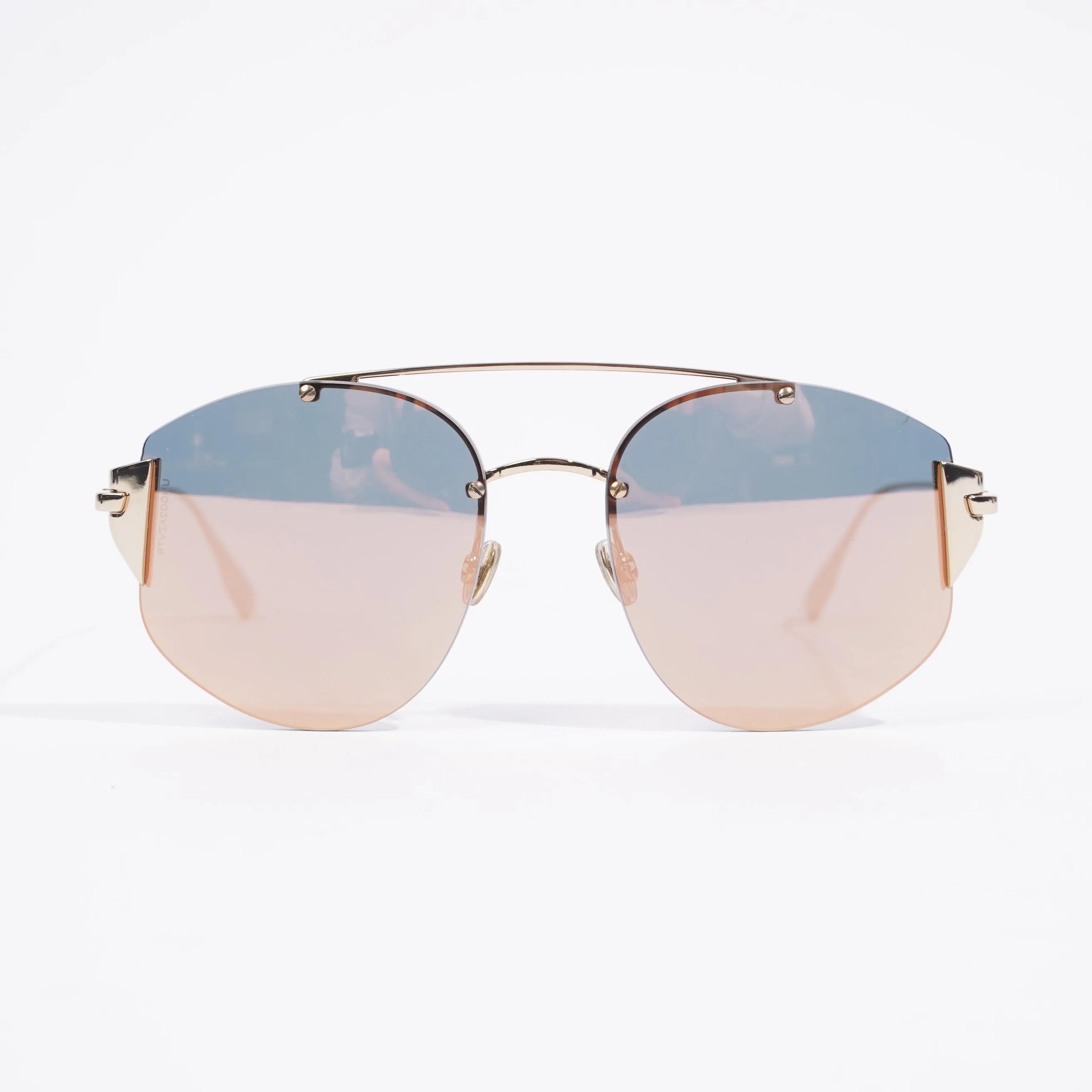 Christian Dior Stronger Metallic Gold / Rose Gold Lense Base Metal 58mm 18mm