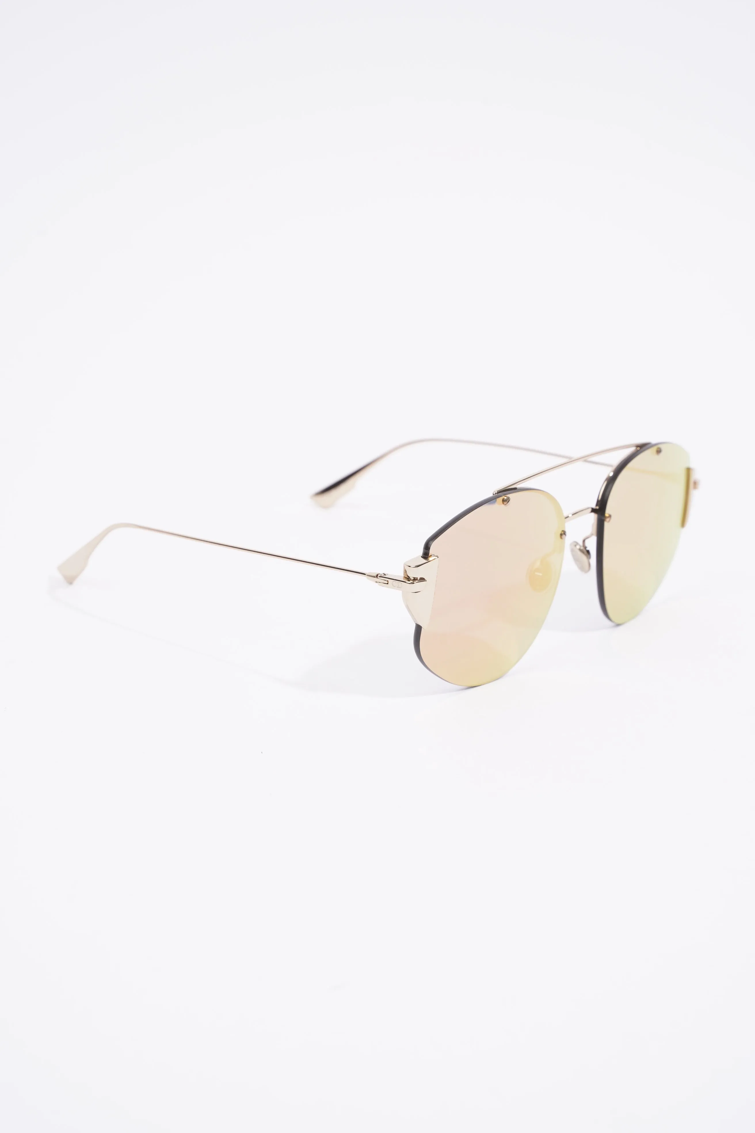 Christian Dior Stronger Metallic Gold / Rose Gold Lense Base Metal 58mm 18mm