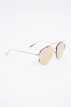 Christian Dior Stronger Metallic Gold / Rose Gold Lense Base Metal 58mm 18mm