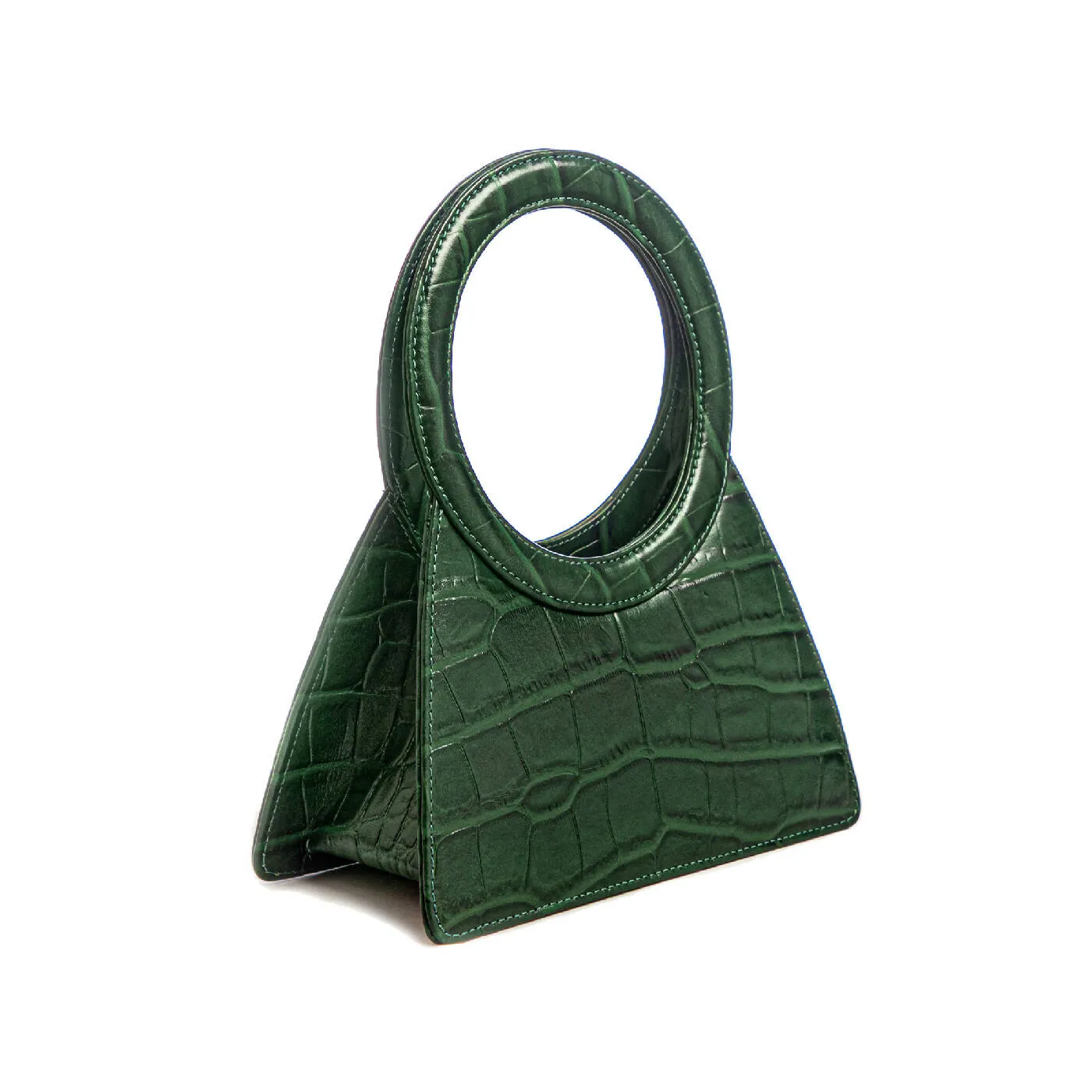 CIRCULAR TOP HANDLE BAG