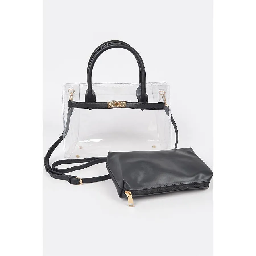 Clear Top Handle Bag