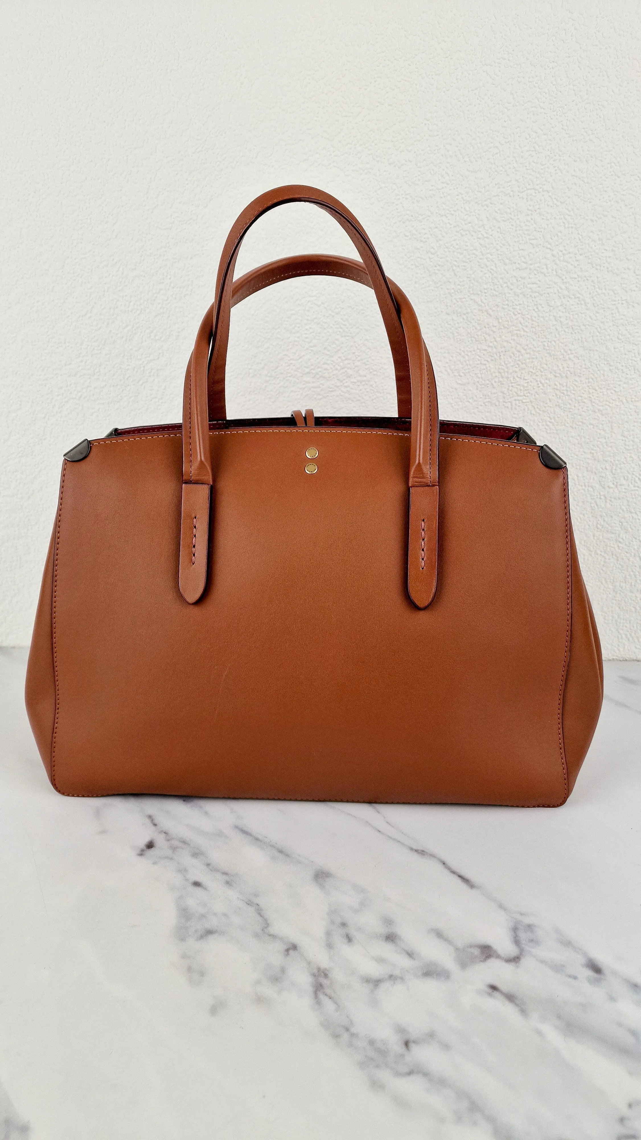 Coach 1941 Cooper Carryall in Saddle Brown Smooth Leather - Handbag Shoulder Bag - Coach 22821