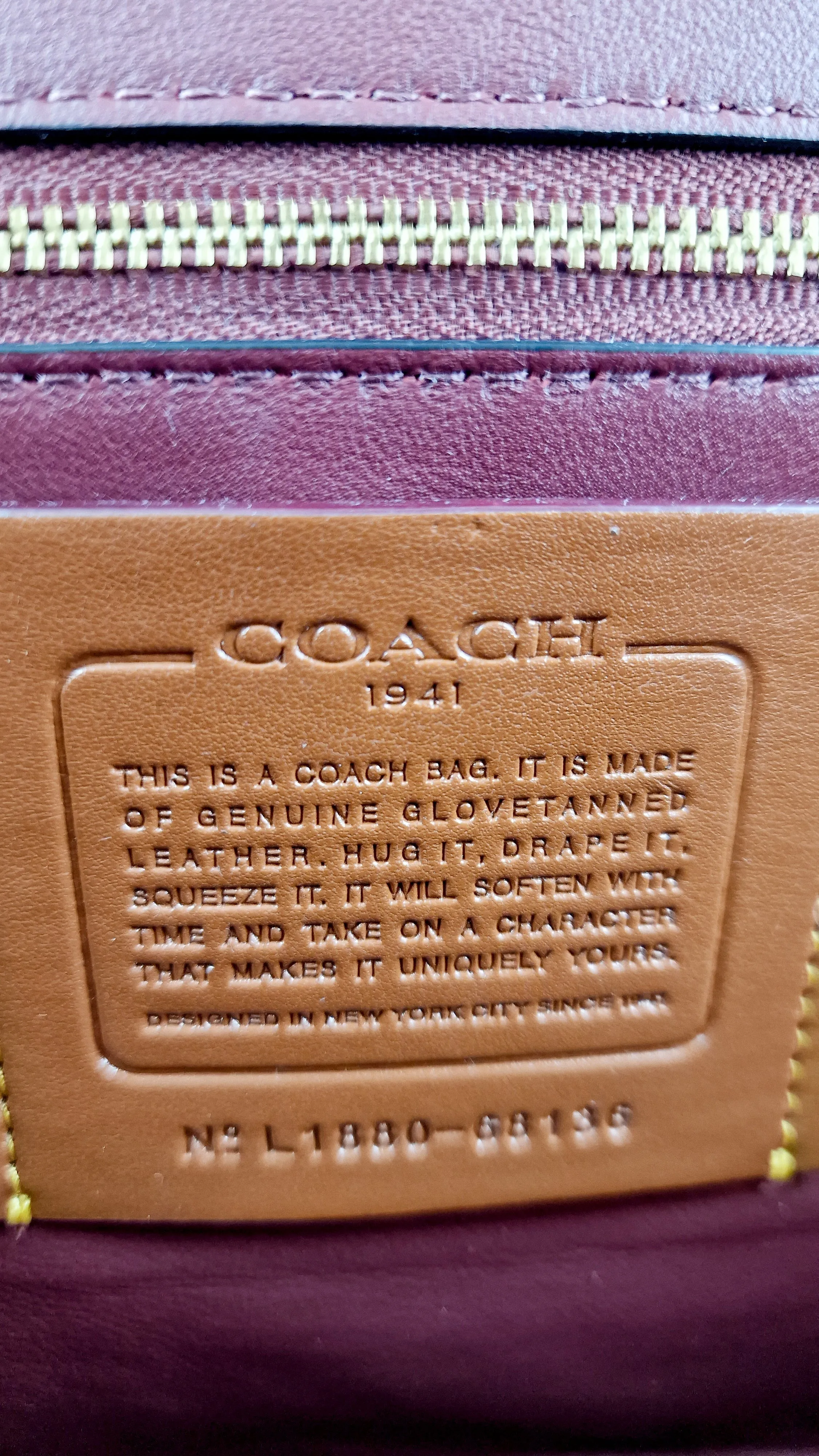 Coach 1941 Frame Bag with Kisslock in Oxblood Smooth Leather - Crossbody Handbag - Coach 68136