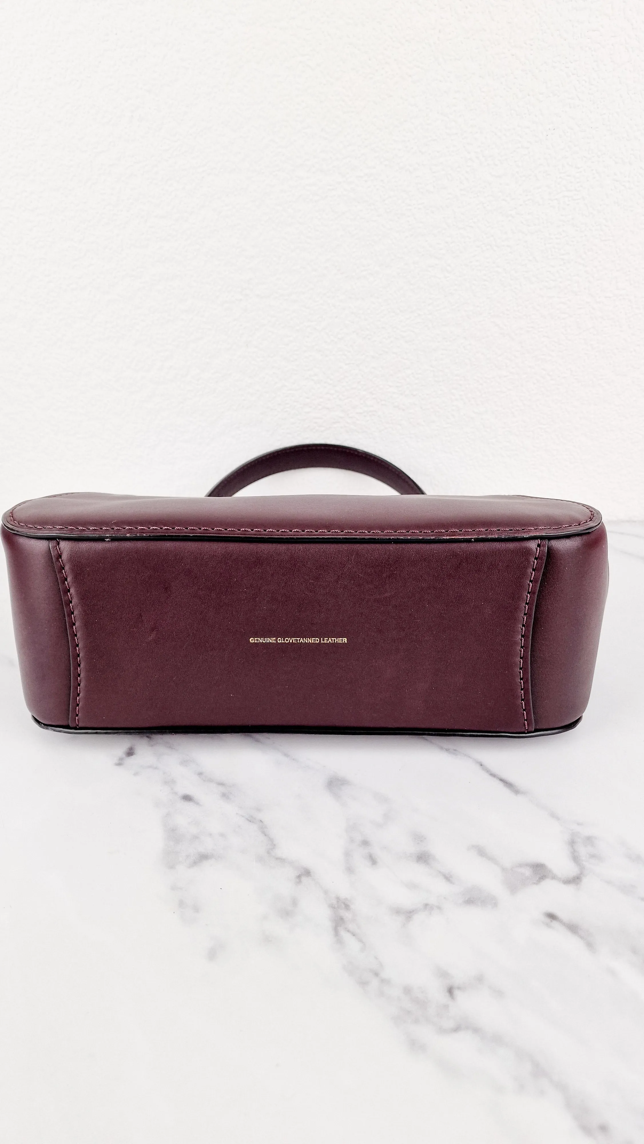 Coach 1941 Frame Bag with Kisslock in Oxblood Smooth Leather - Crossbody Handbag - Coach 68136