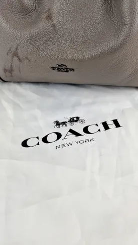 Coach Edie 31 Shoulder Bag in Grey Pebble Leather Handbag Coach 57125