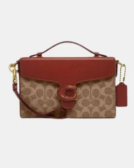 Coach Tabby Glovetanned Leather Box Crossbody Canvas Bag
