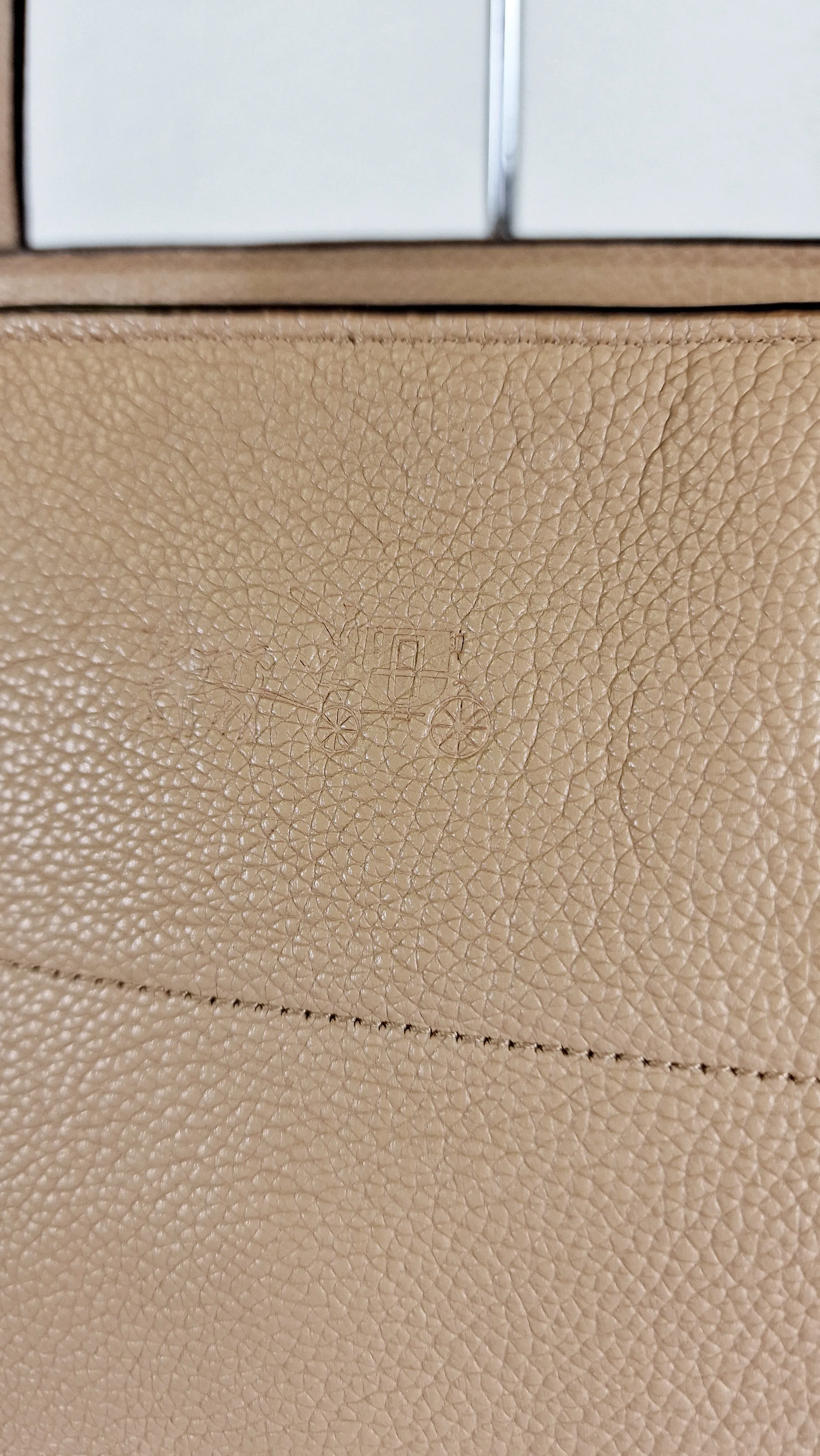 Coach Tatum Tote with Whiplash Chain Detail in Beechwood Beige Nude - Handbag Shoulder Bag - Coach 34398