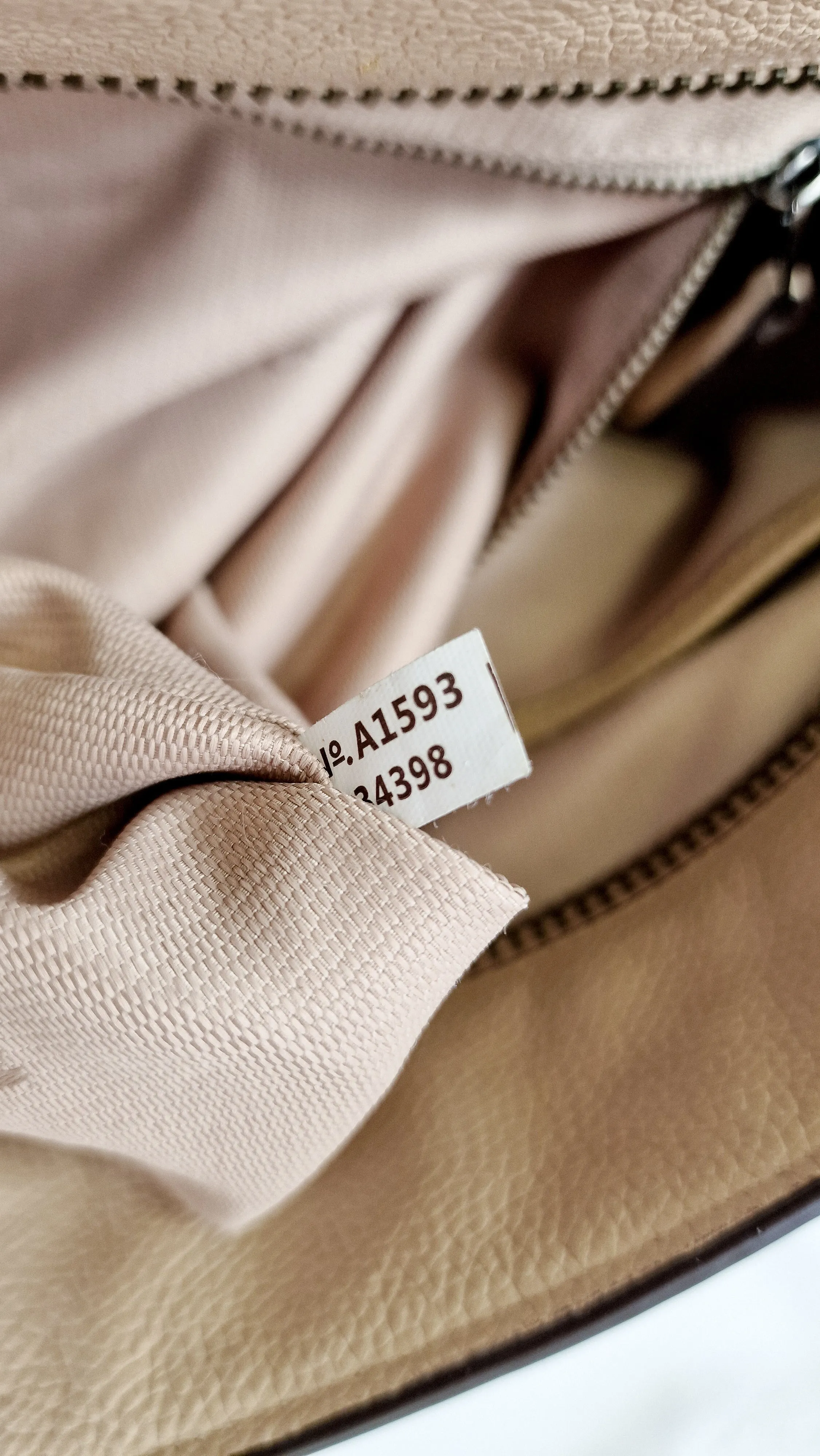 Coach Tatum Tote with Whiplash Chain Detail in Beechwood Beige Nude - Handbag Shoulder Bag - Coach 34398