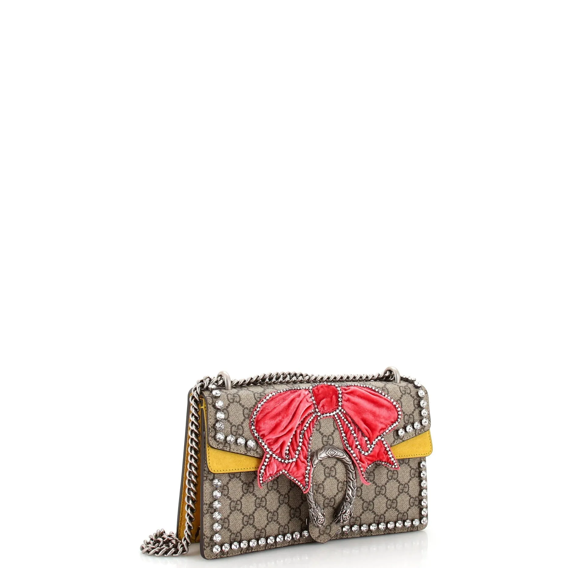 Dionysus Bag Crystal Embellished GG Coated Canvas Small