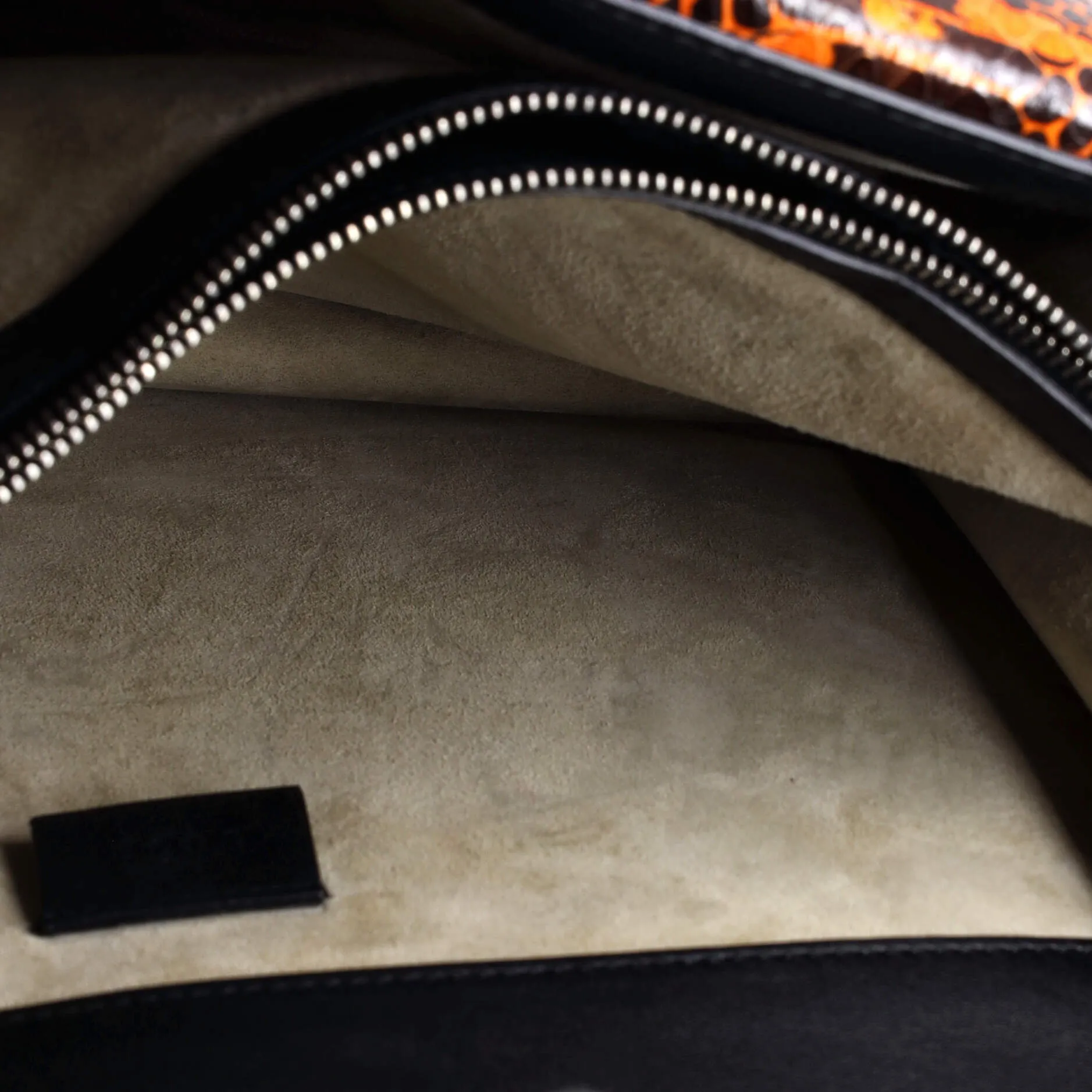 Dionysus Bag Embroidered GG Coated Canvas with Python Medium