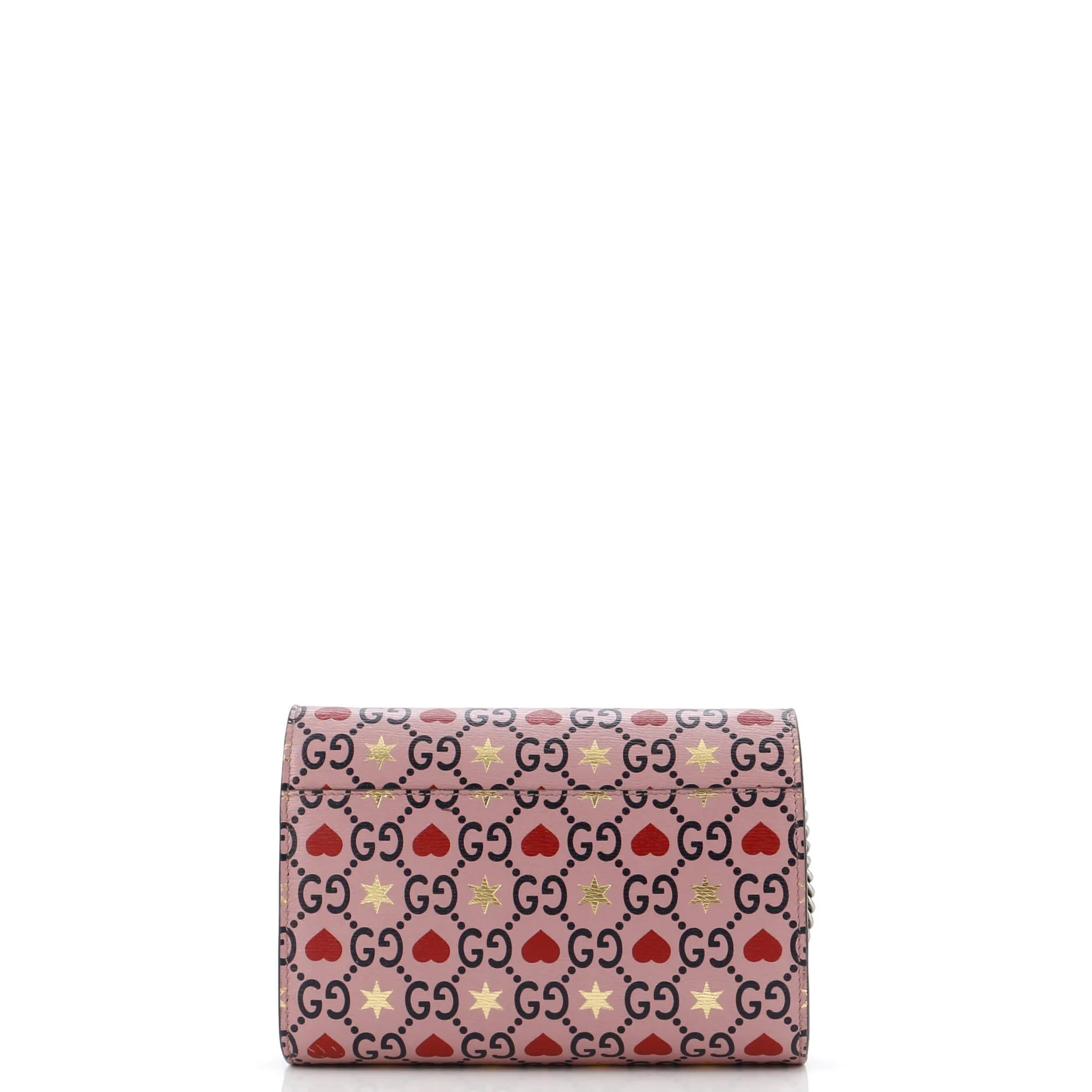 Dionysus Chain Wallet Printed Leather Small