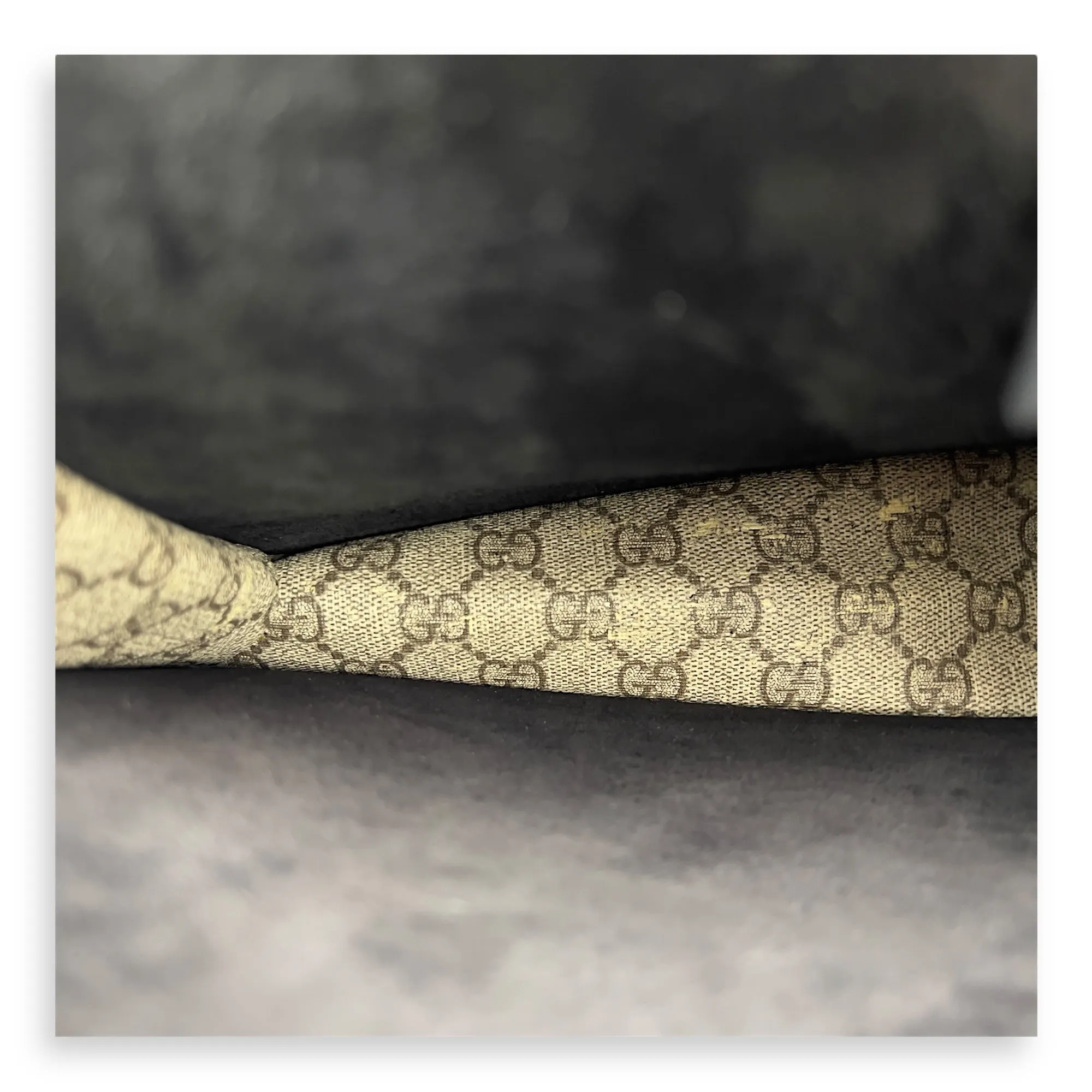 Dionysus Shoulder Bag Beige in Coated Canvas, Silver hardware