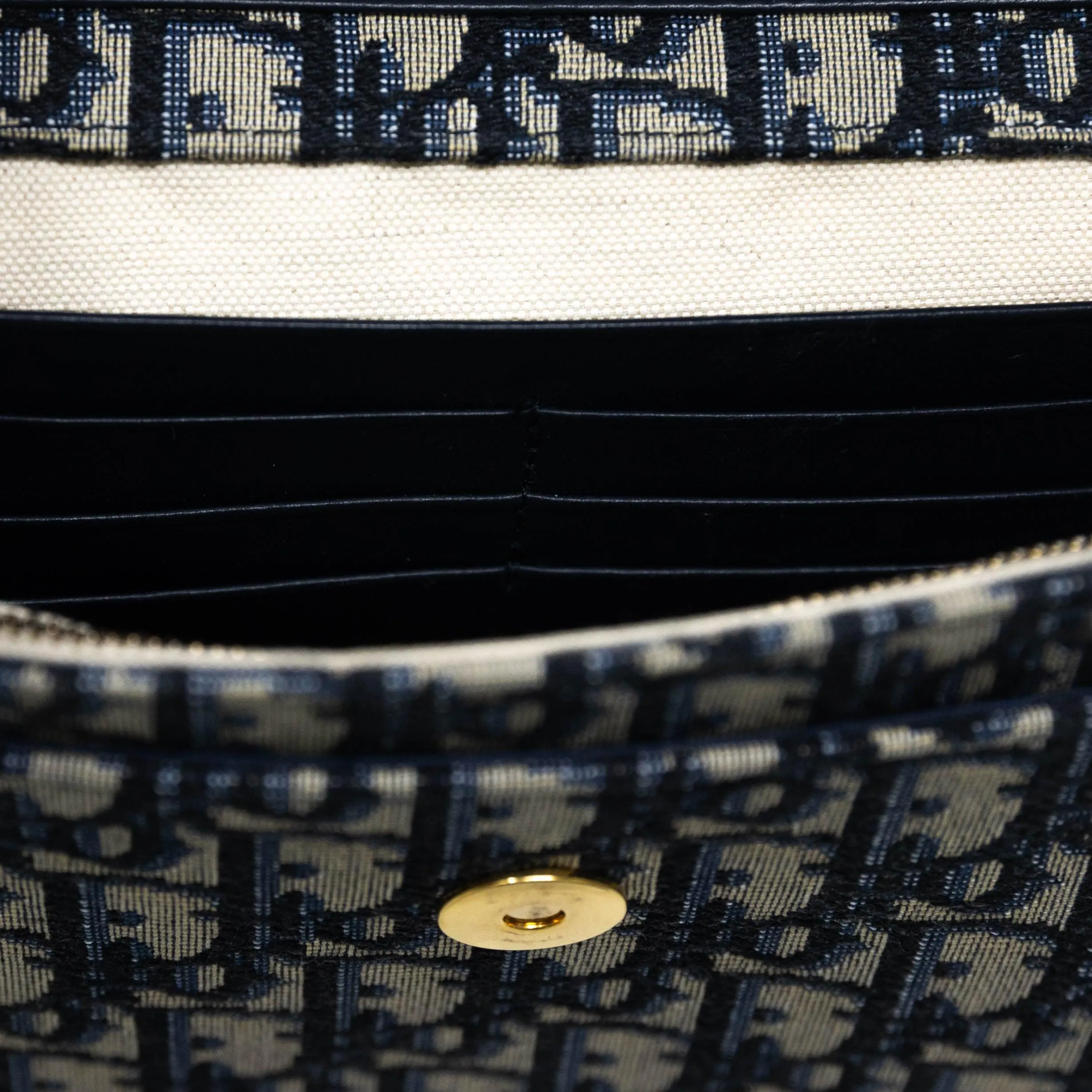 Dior Blue Oblique Saddle Pouch