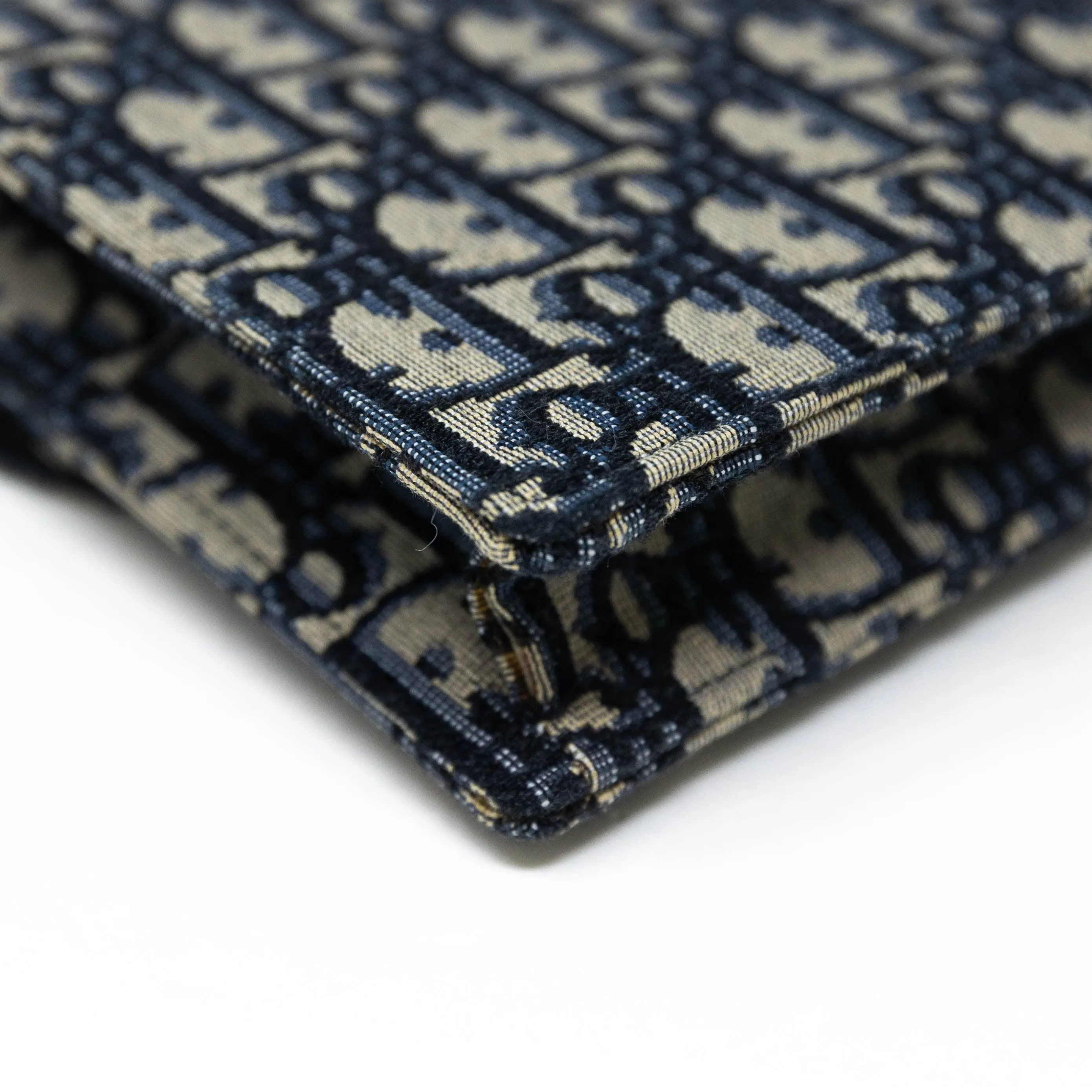 Dior Blue Oblique Saddle Pouch