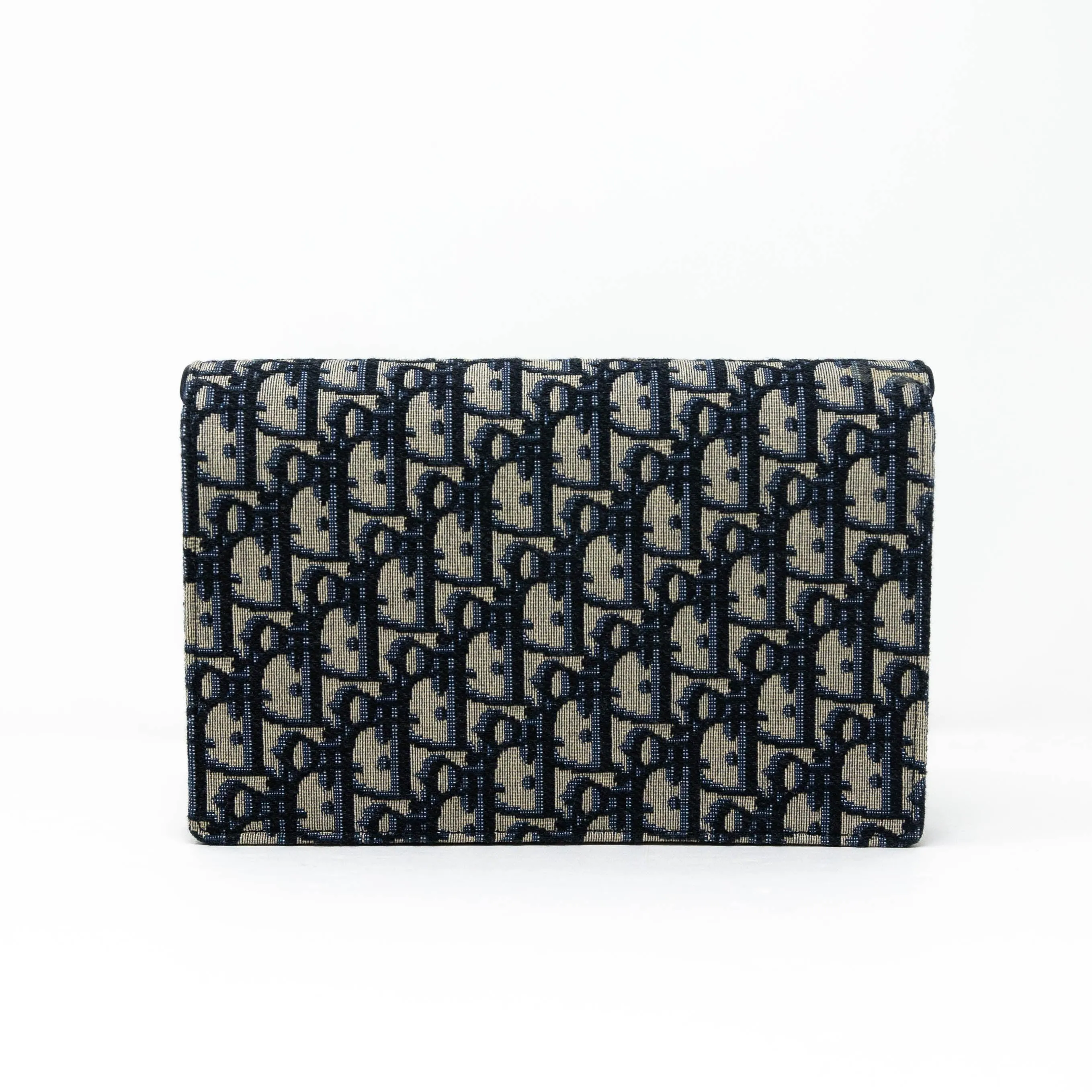 Dior Blue Oblique Saddle Pouch