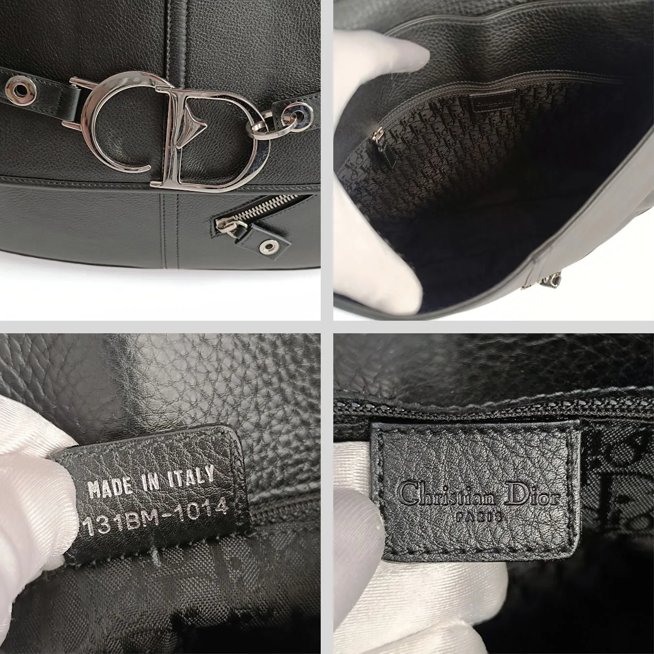 DIOR Dior Dior Saddle large shoulder bag in black leather