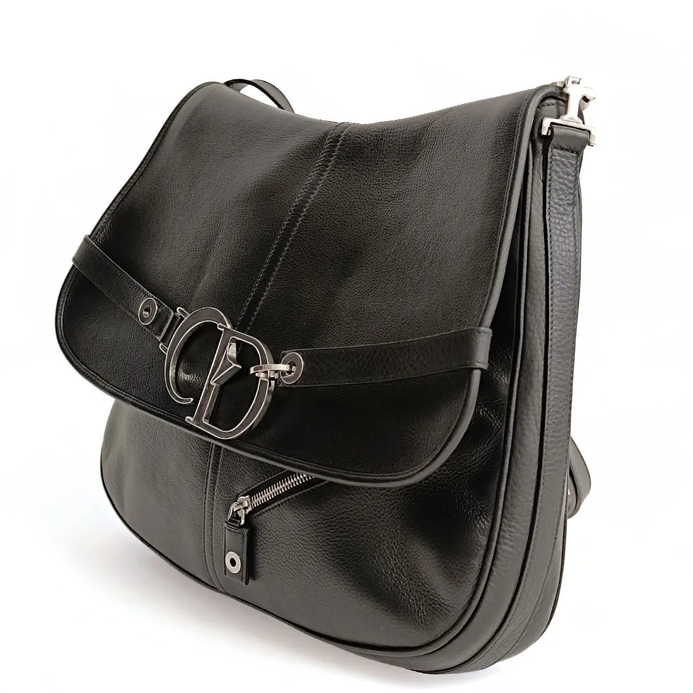DIOR Dior Dior Saddle large shoulder bag in black leather
