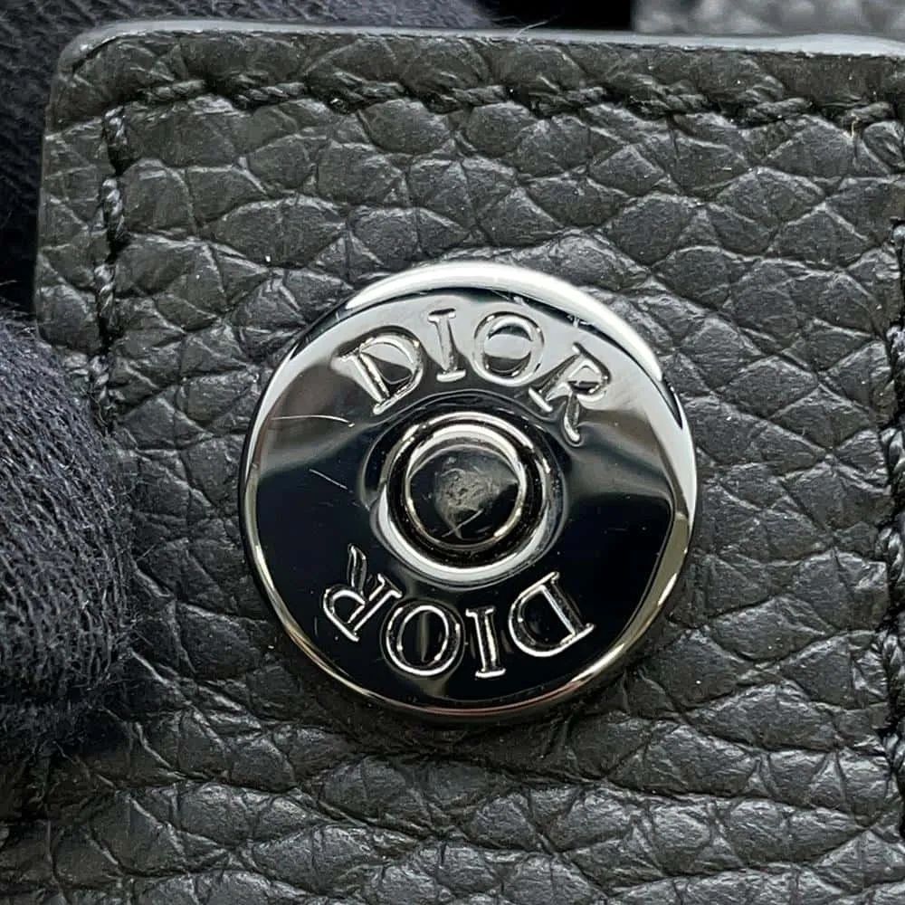 Dior Dior/Sacai Saddle 2WAY Tote Black 1ADSH198USH Nylon Leather