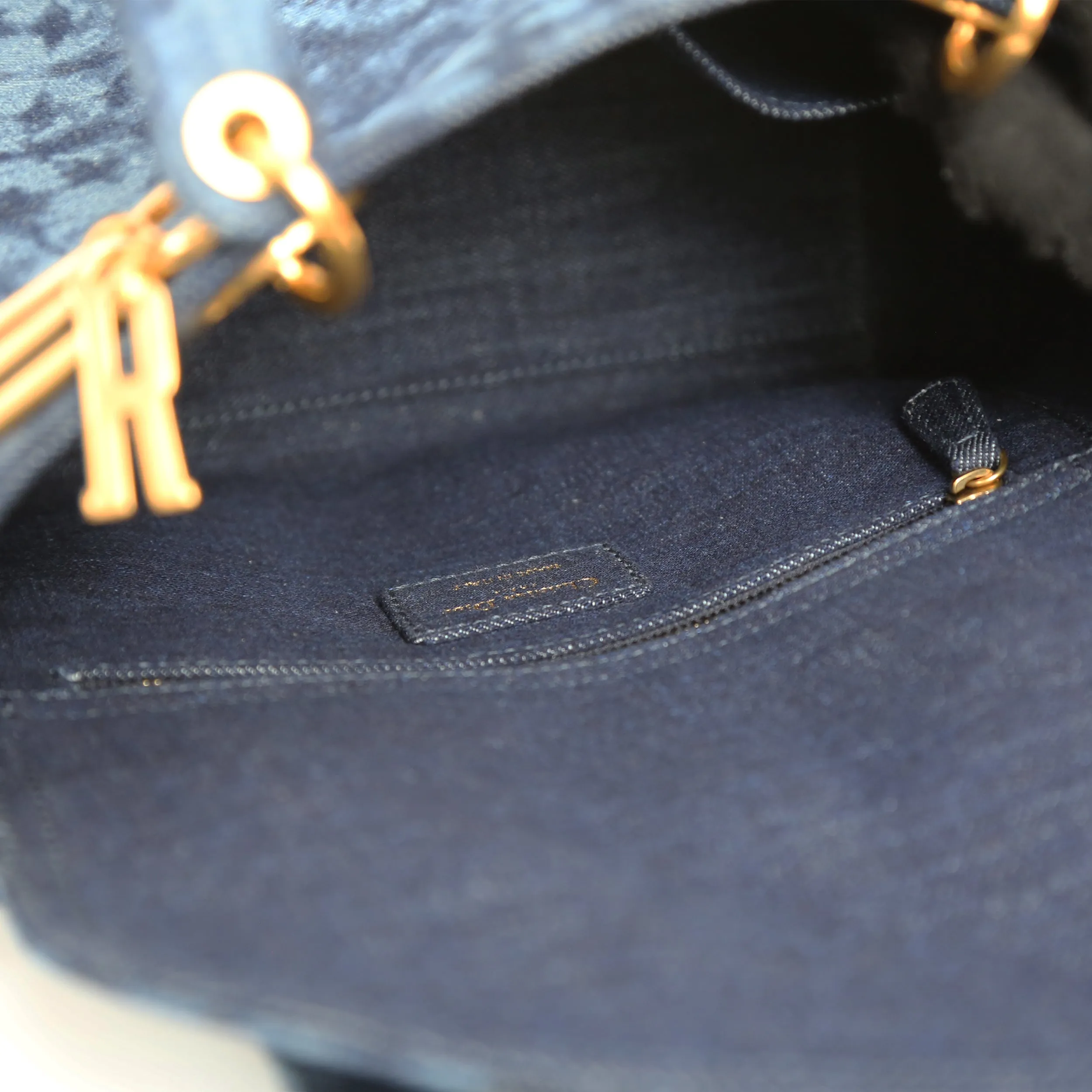 Dior Lady Denim Tie Dye Medium Handbag