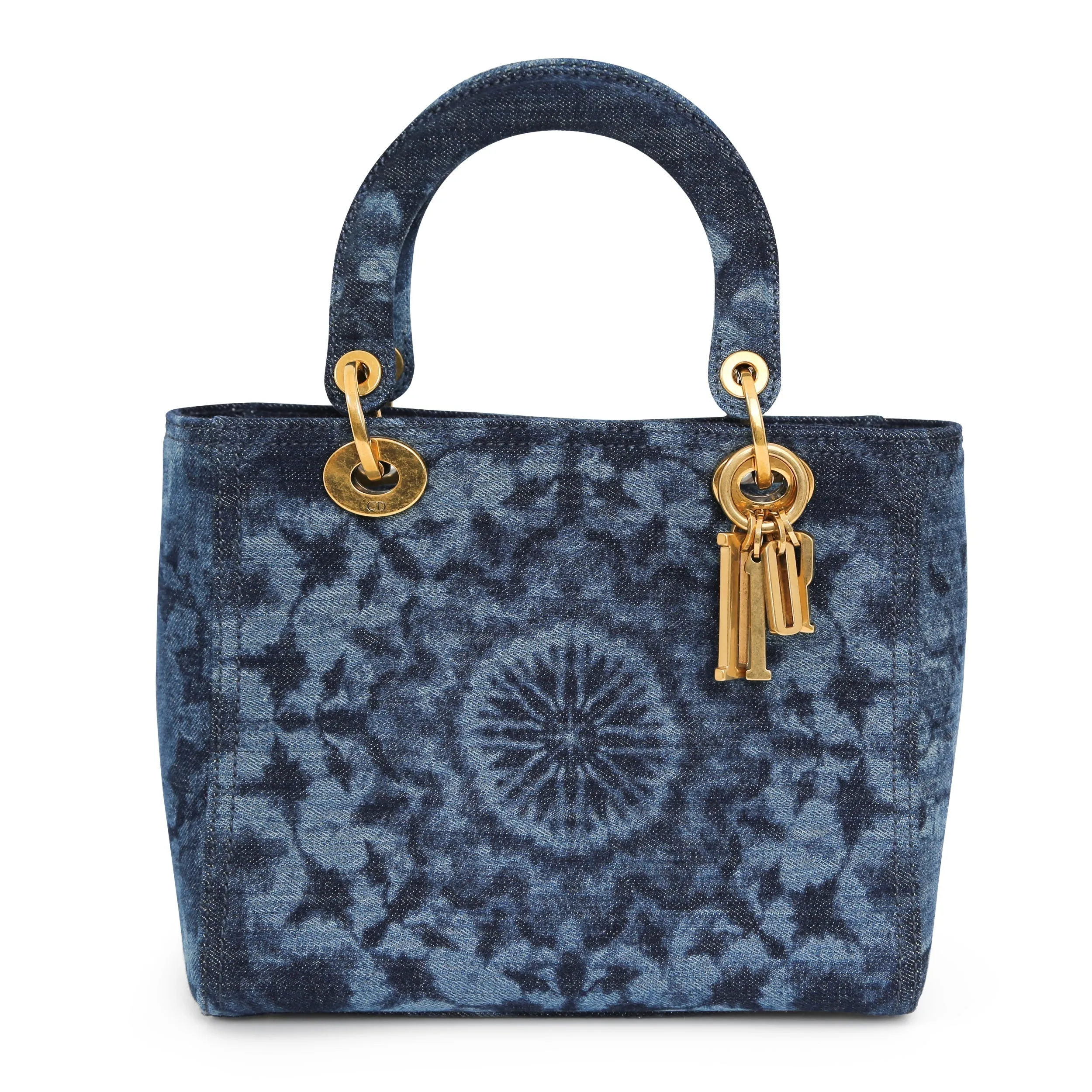 Dior Lady Denim Tie Dye Medium Handbag
