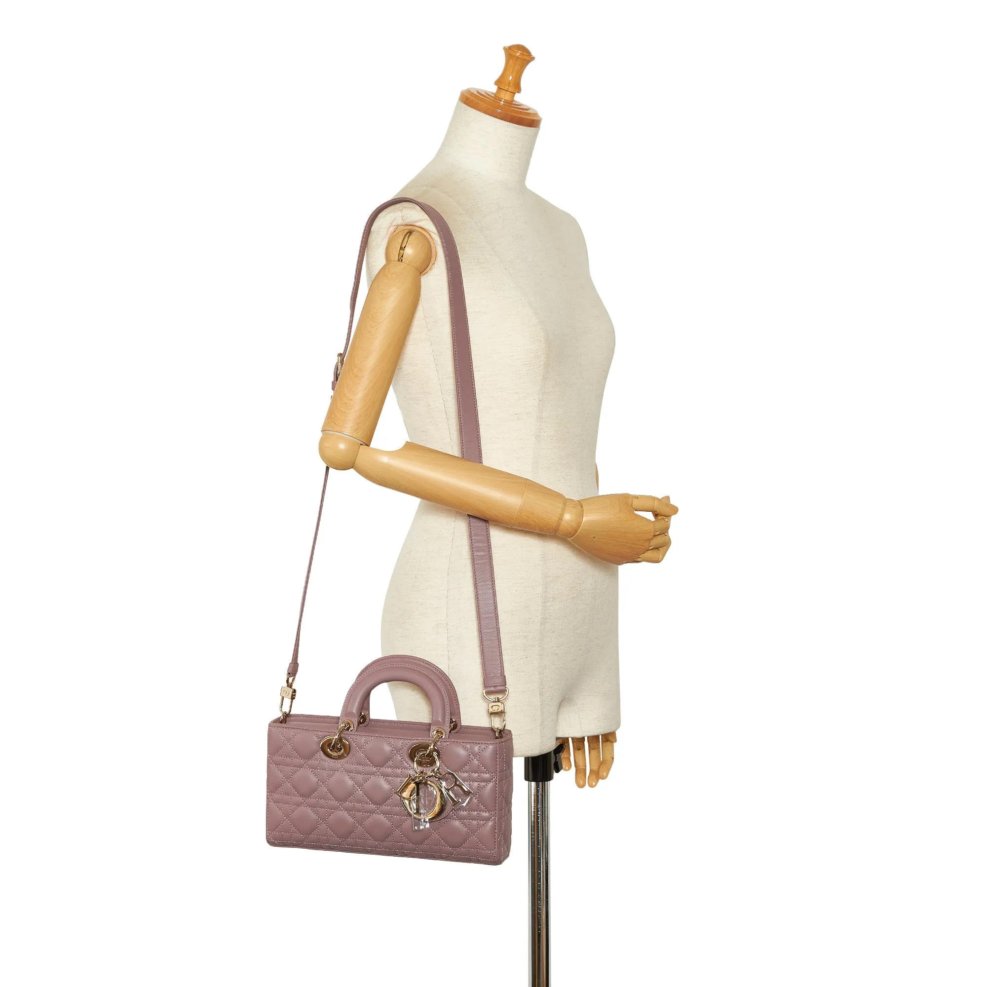 DIOR Medium Lambskin Cannage Lady D-Joy Satchel