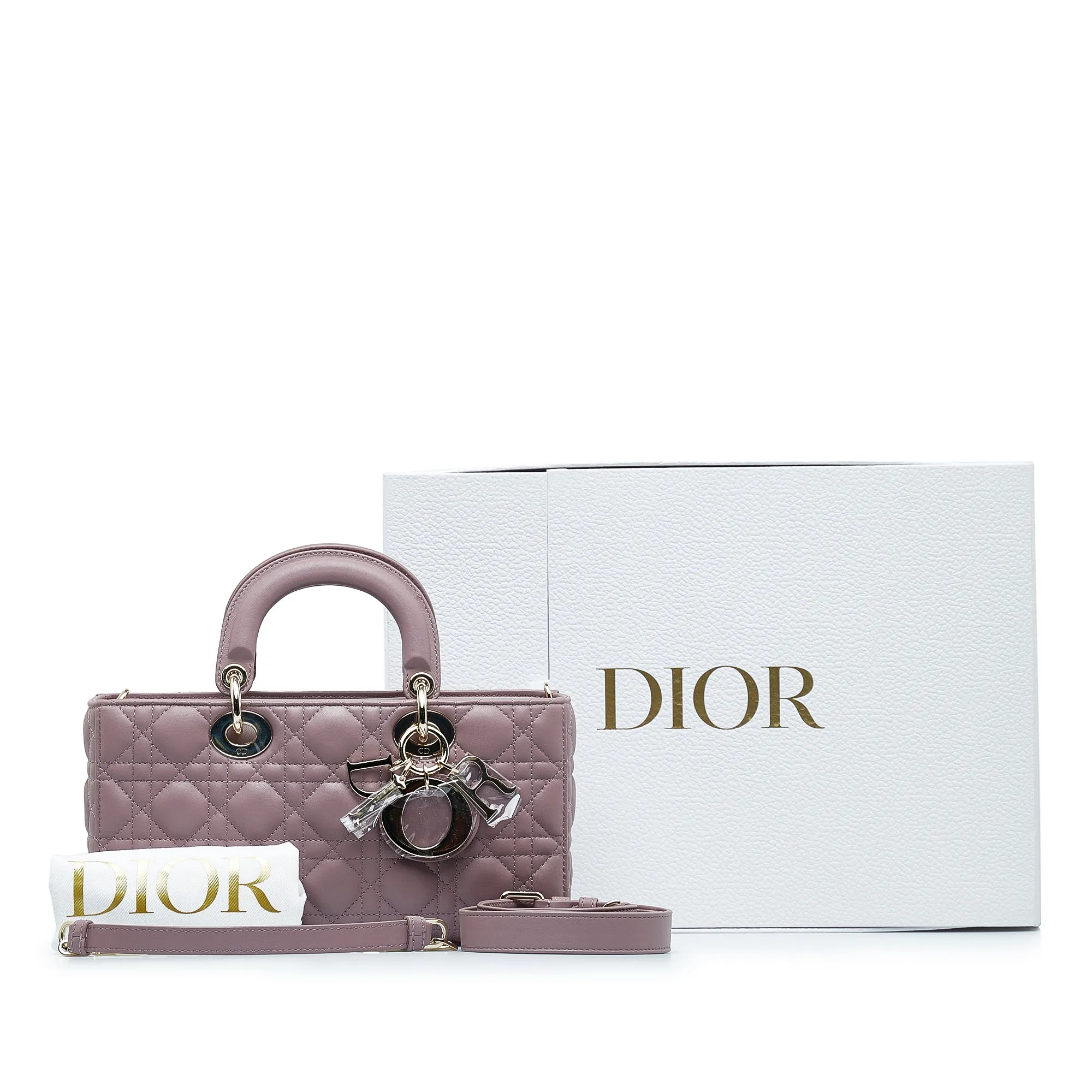 DIOR Medium Lambskin Cannage Lady D-Joy Satchel