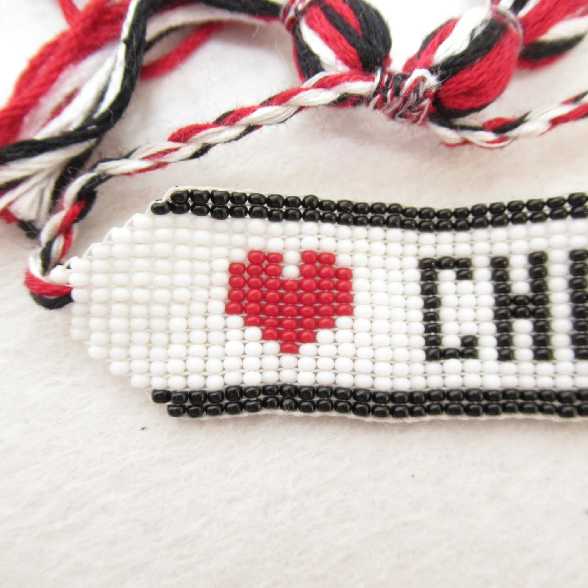 Dior Misanga White Red beads