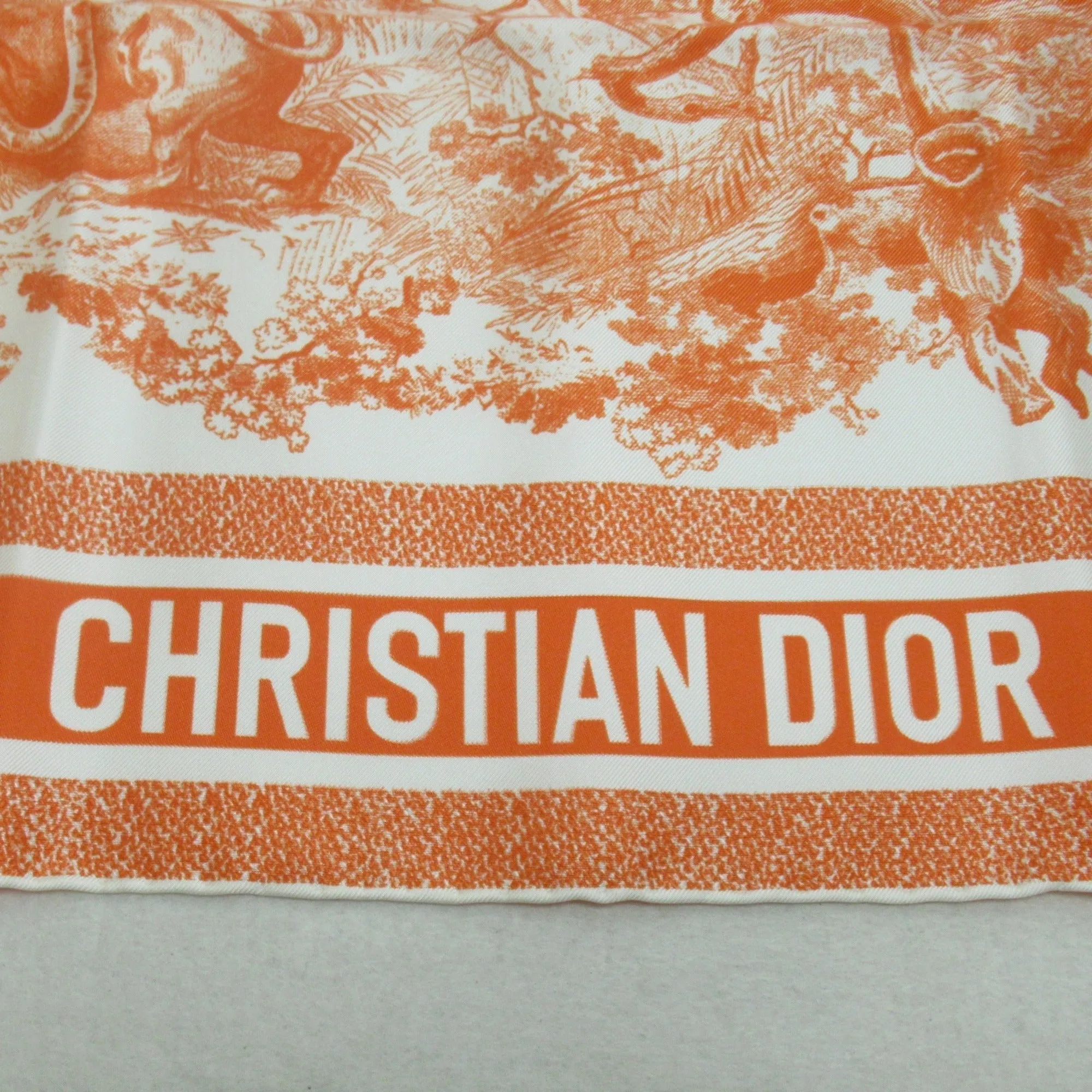 Dior scarf Orange silk 21JOU070I602246