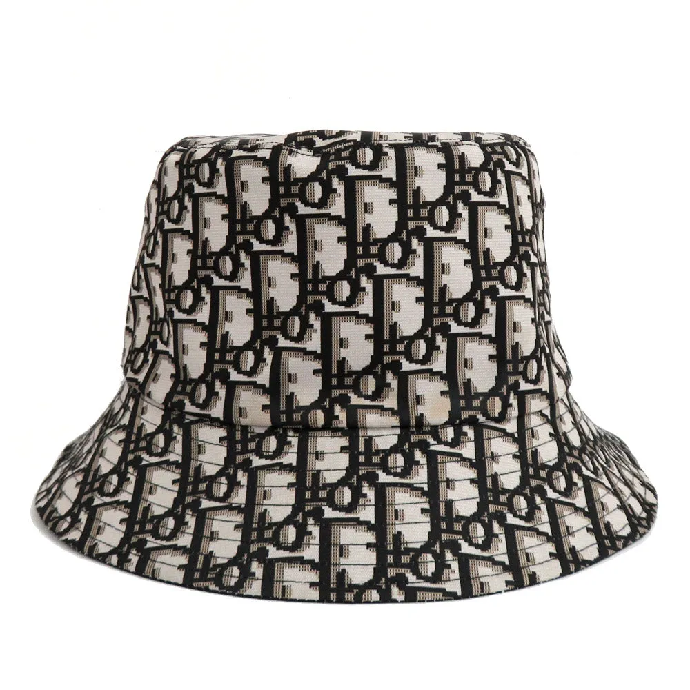 Dior TEDDY-D Bobby Hat Bucket Hat Teddy D Black Obreak 95TDD923A130 Black 58 Reverseible Cotton  Hat Redux