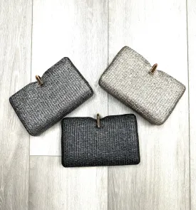 Elegant Straw Clutch Bag