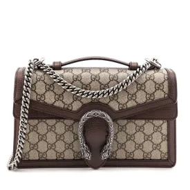 Gucci Beige GG Supreme Dionysus Top Handle Bag