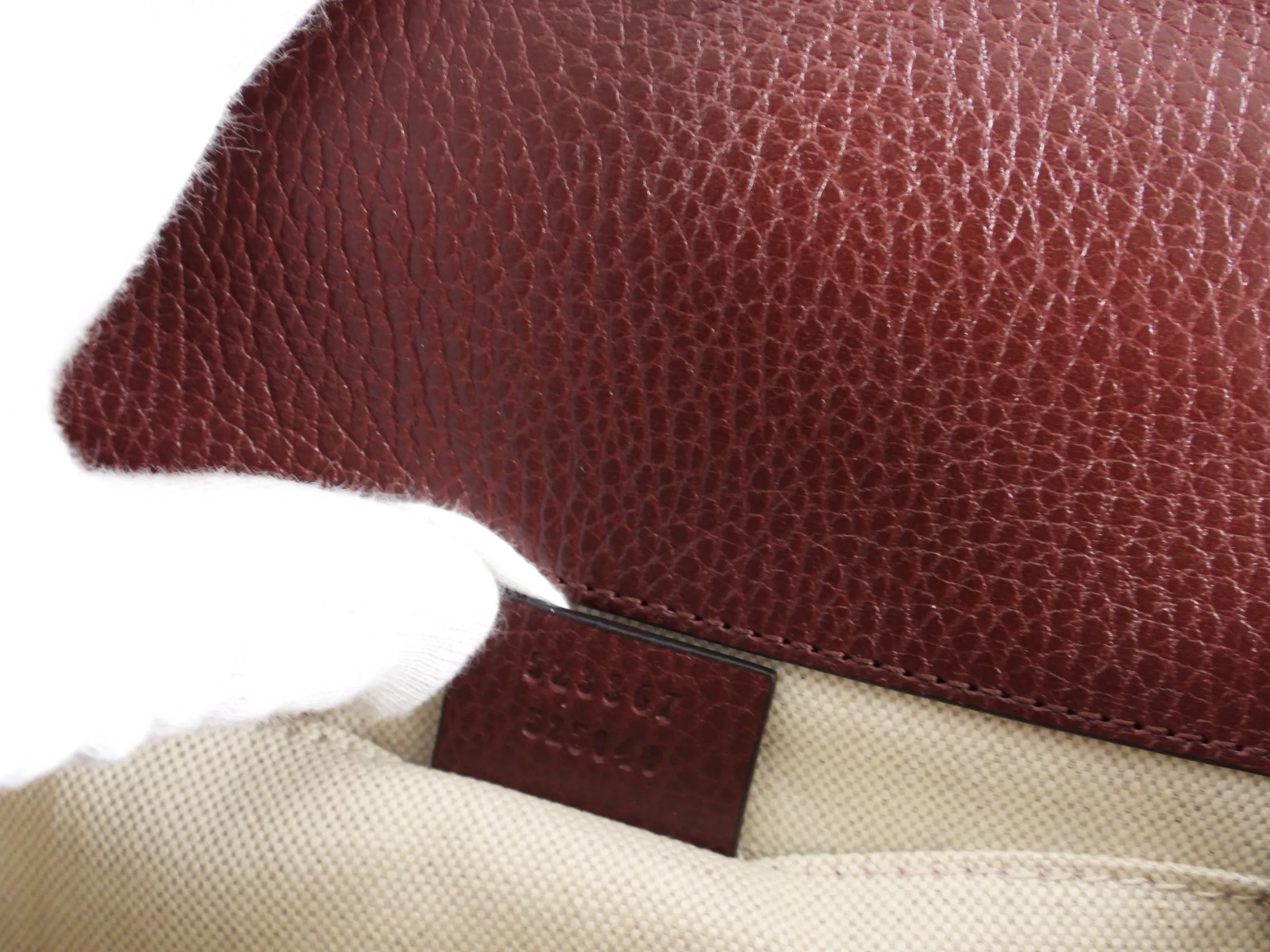 Gucci Burgundy Dionysus Bamboo Mini Web Strap Bag