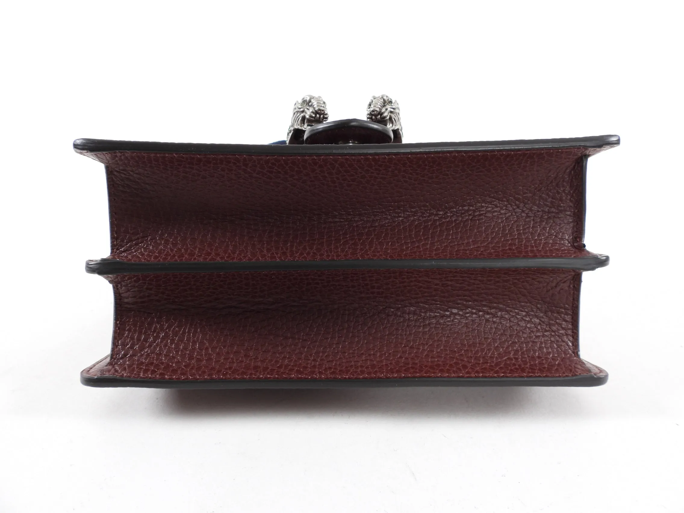 Gucci Burgundy Dionysus Bamboo Mini Web Strap Bag