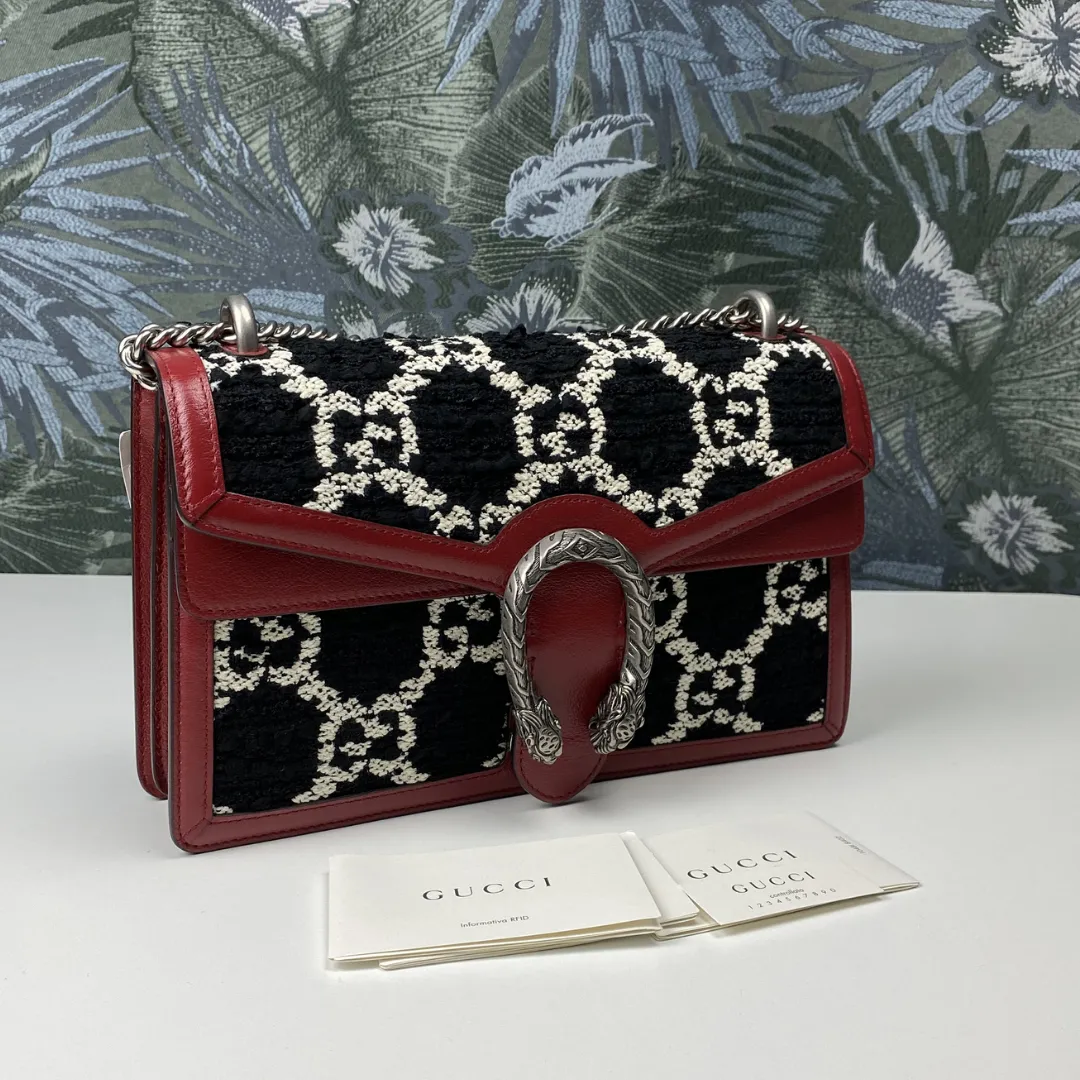 Gucci Dionysus GG Tweed Shoulder Bag