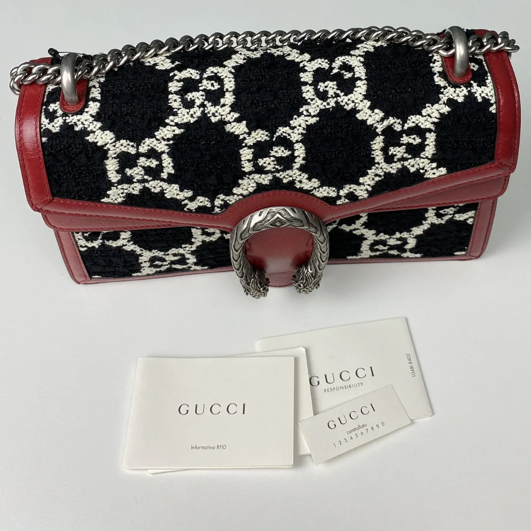 Gucci Dionysus GG Tweed Shoulder Bag